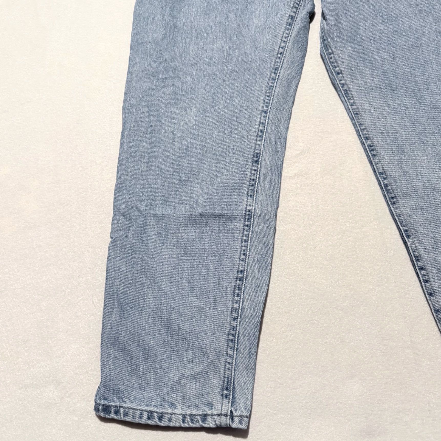 Lee VINTAGE Lee Jeans Women's Blue Denim High Rise Classic Pockets Straight Zip Fly - 32x29 Size 24" / US 00 / IT 34 - 3 Thumbnail