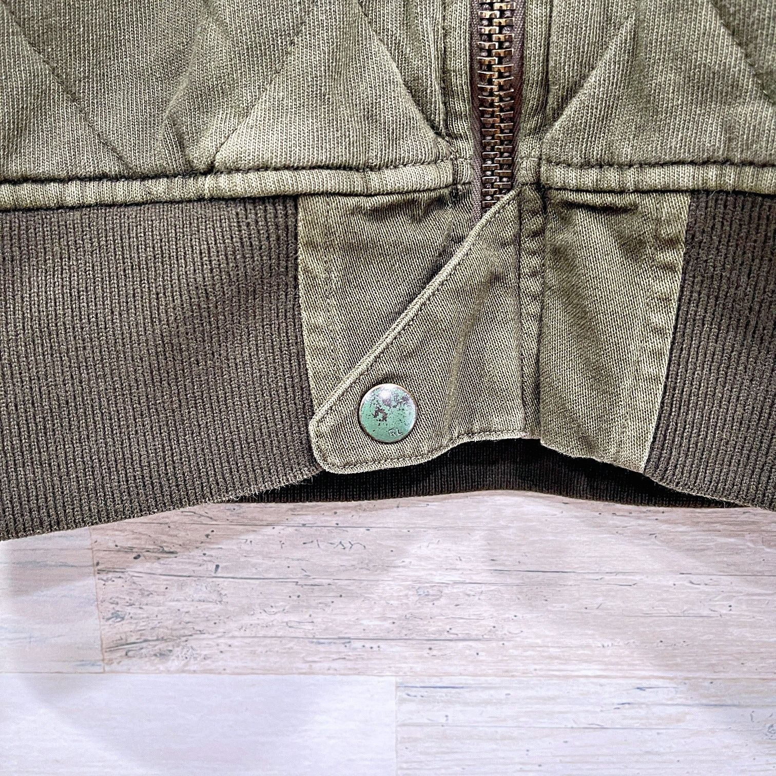 Polo Ralph Lauren POLO Ralph Lauren Quilt Flight Bomber Jacket Green Womens L Size L / US 10 / IT 46 - 3 Thumbnail