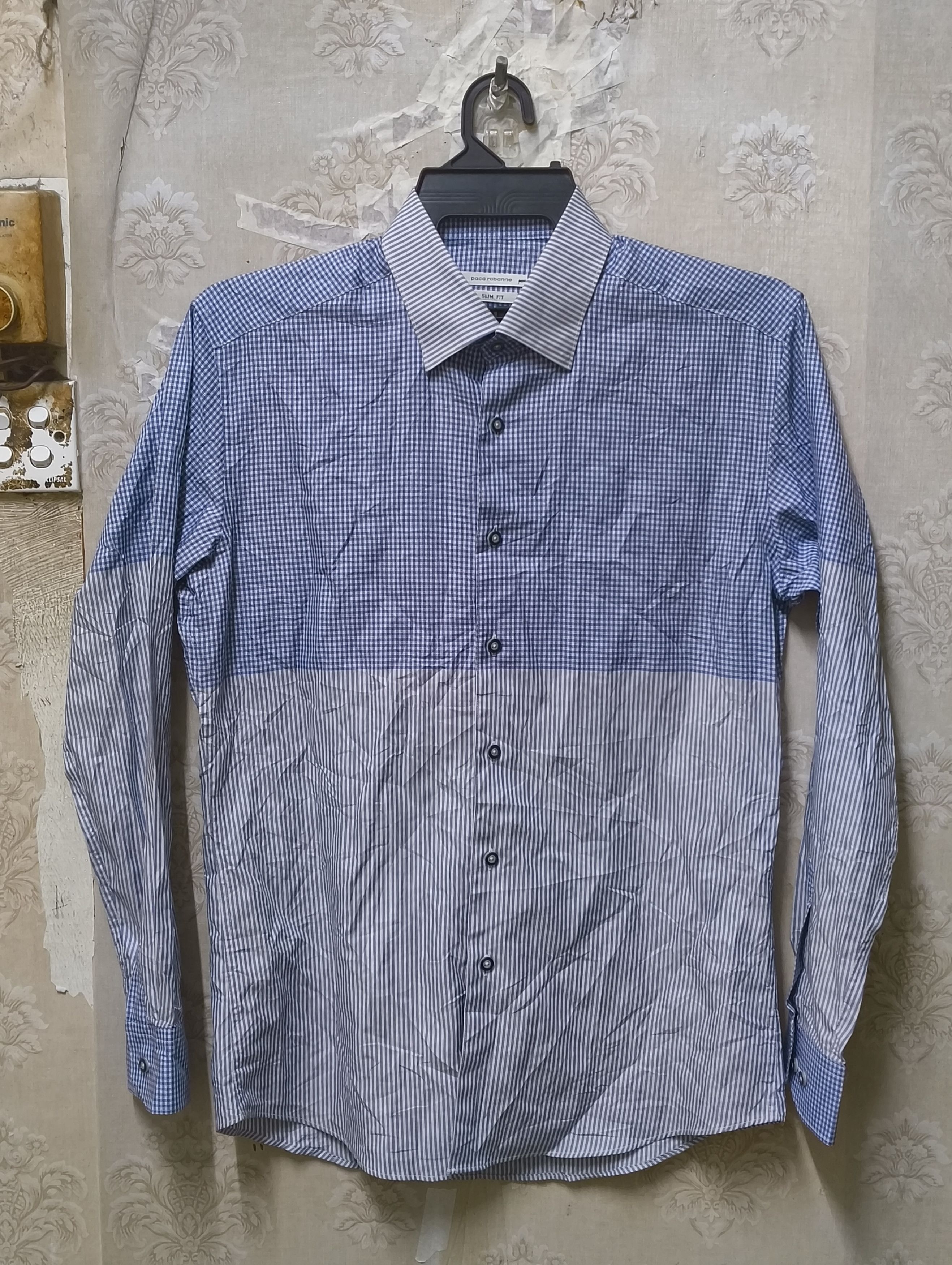 Japanese Brand Paco Robanne Office Shirt Size US M / EU 48-50 / 2 - 9 Thumbnail