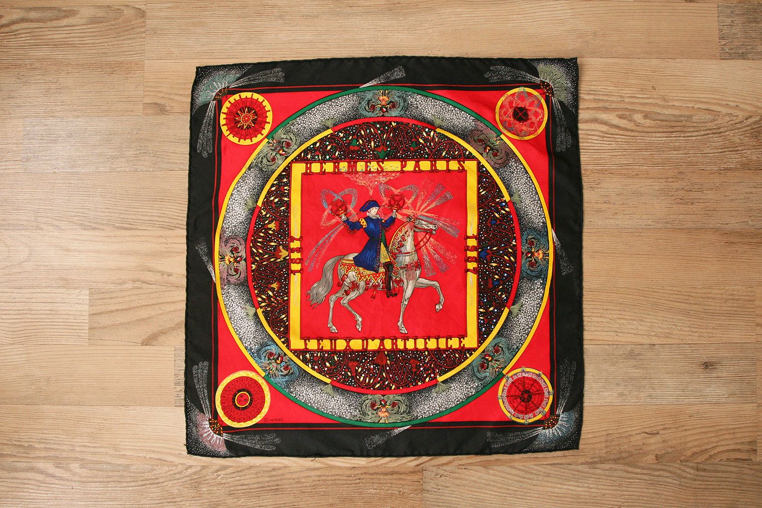 Hermes Vintage Hermes 1987 Silk Pochette GAVROCHE FEUX D'ARTIFICE Size ONE SIZE - 2 Thumbnail