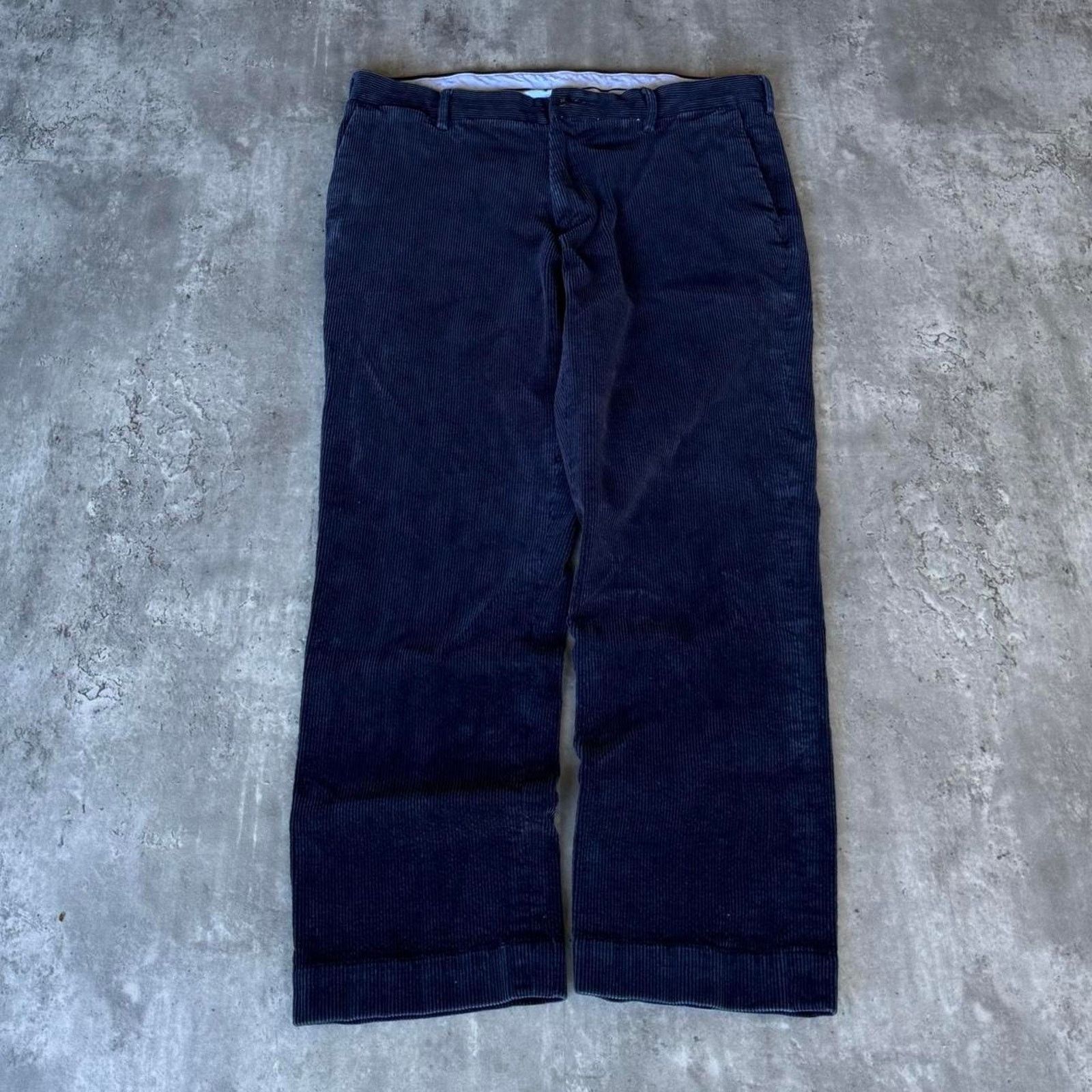 Polo Ralph Lauren × Vintage Vintage Y2K Polo Ralph Lauren Navy Blue Corduroy Pants Size US 36 / EU 52 - 1 Thumbnail