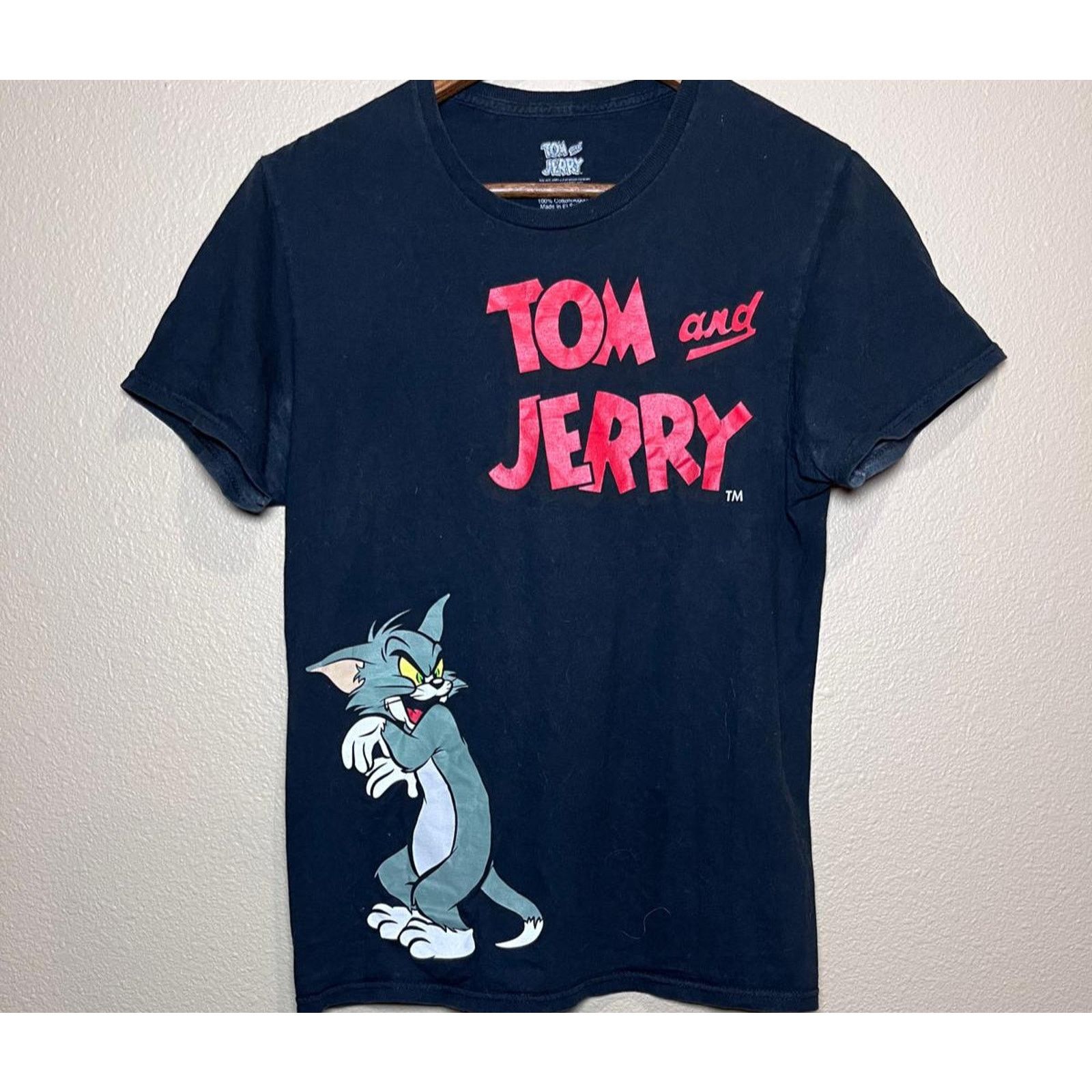 Other 🐭 Tom & Jerry Cartoon Graphic Tee – Black Size S Size US S / EU 44-46 / 1 - 1 Thumbnail