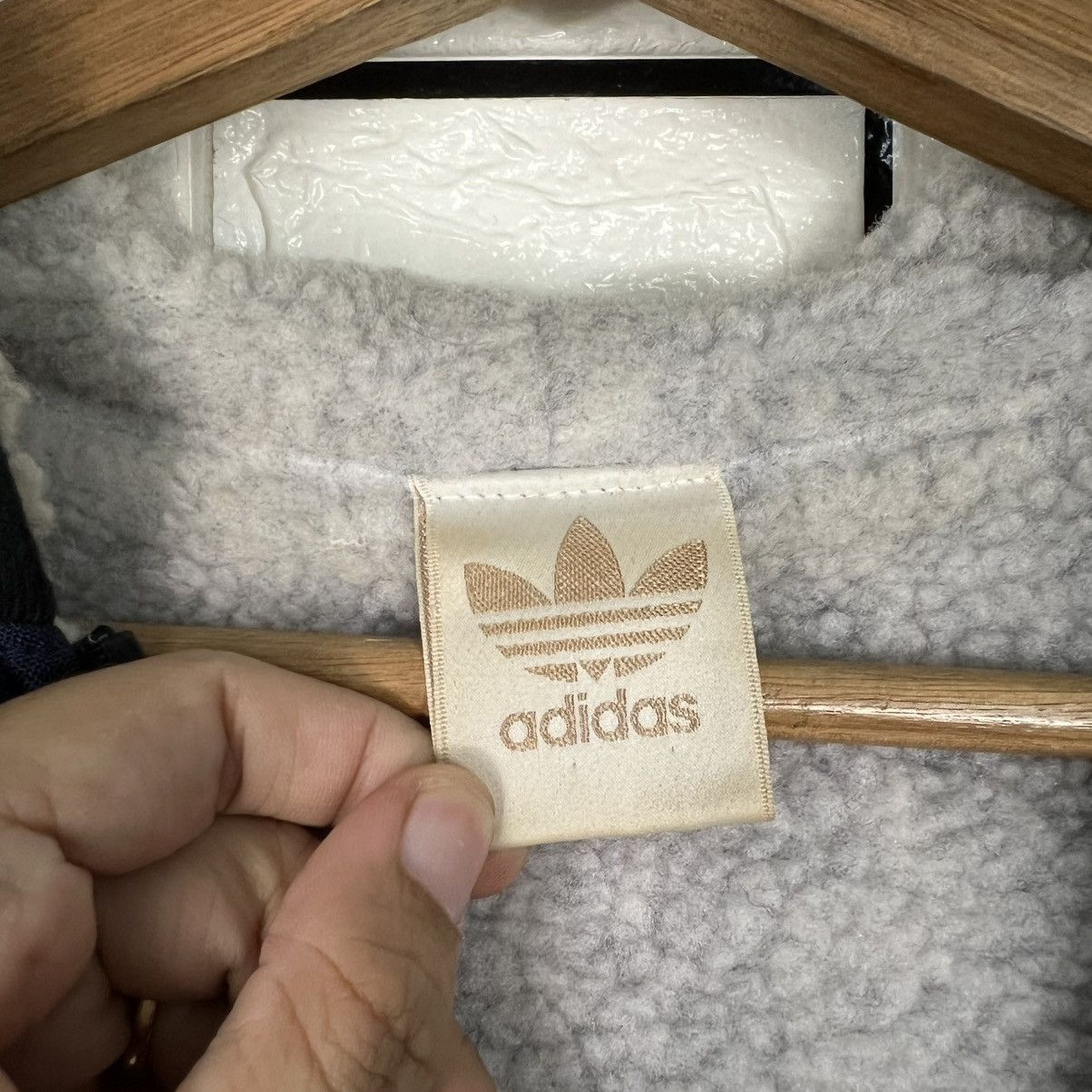 Adidas Vintage 90's ADIDAS Fleece Lined Hooded Jacket #4060-C184 Size US M / EU 48-50 / 2 - 14 Thumbnail