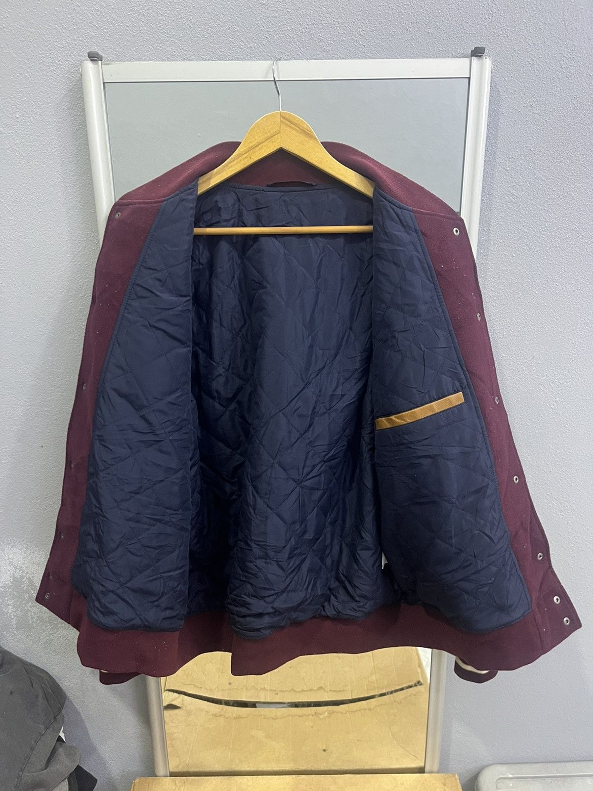 GU GU x Harvard Varsity Jacket Faux Leather Sleeves Size US XL / EU 56 / 4 - 11 Thumbnail
