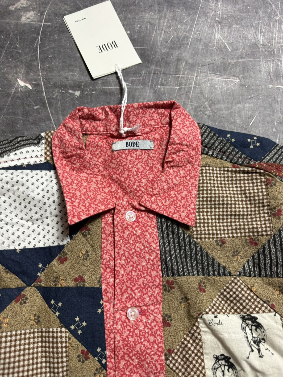 Bode Bode Calico This and That Patchwork Longsleeve Shirt Size US L / EU 52-54 / 3 - 4 Thumbnail