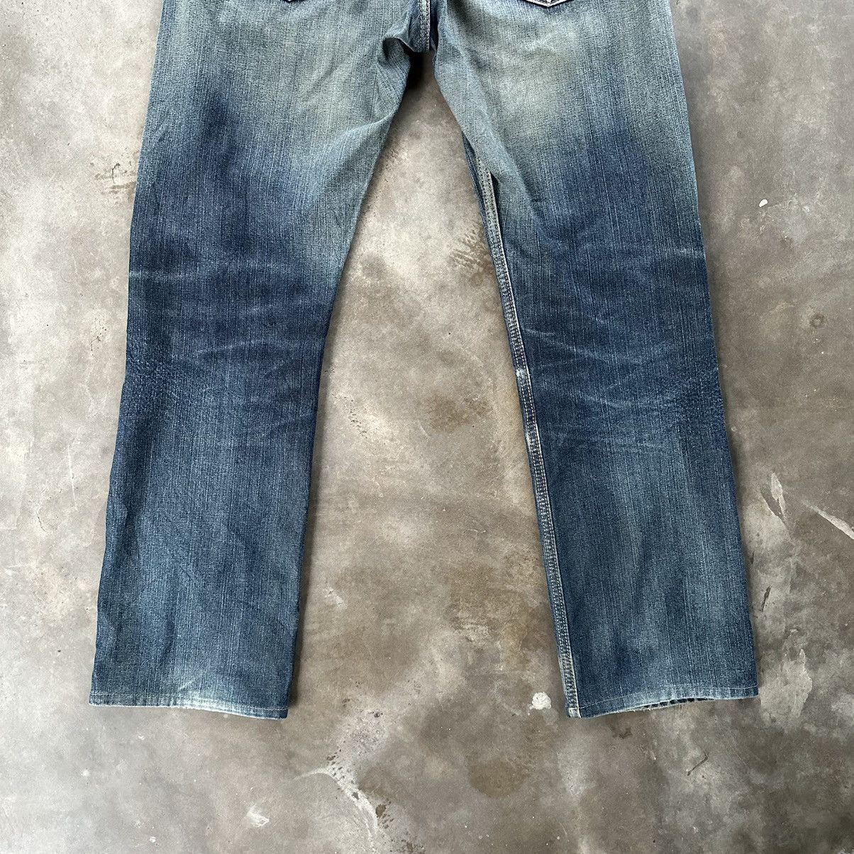 Japanese Brand W36🔥Vintage Edwin 502 Faded Sick Denim Jean Pant Size US 36 / EU 52 - 10 Thumbnail