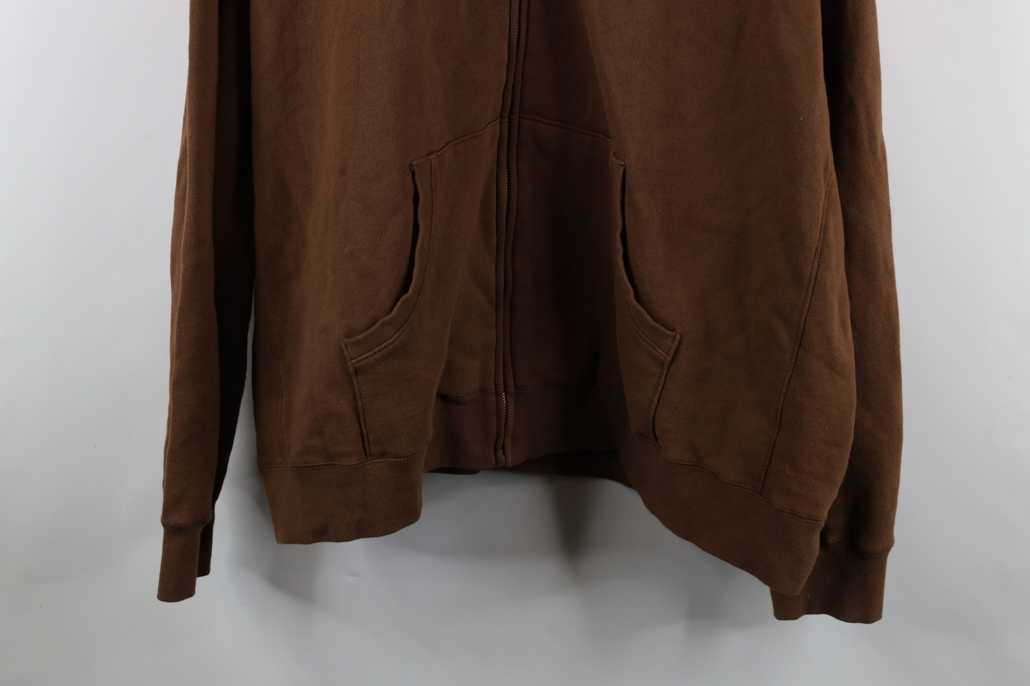 Disney × Vintage Vintage Disney Spell Out Mickey Mouse Full Zip Hoodie Brown Size US XXL / EU 58 / 5 - 3 Thumbnail