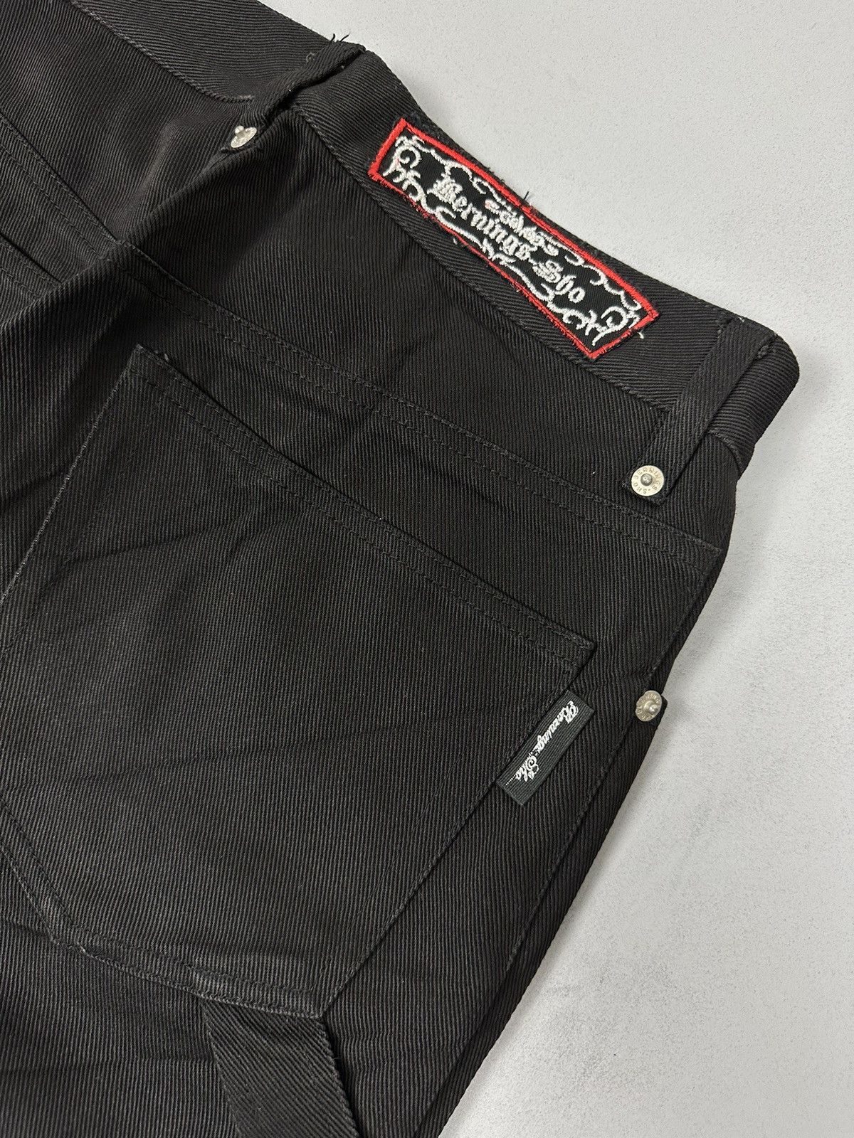 Seditionaries Vintage Bernings-Sho Punk Bondage Flared Denim Size US 29 - 9 Thumbnail