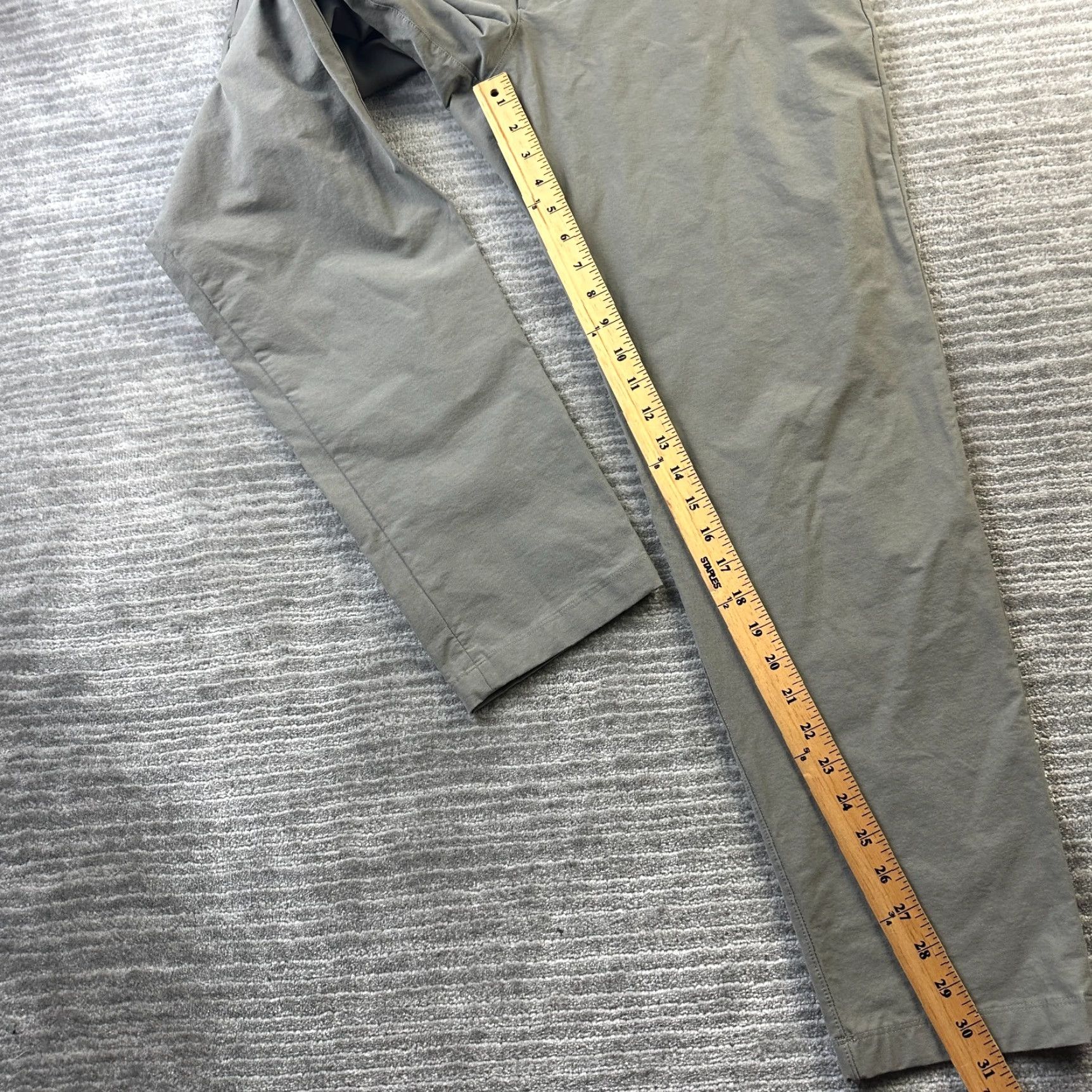 Lululemon Lululemon Pants Mens 34x31 Gray Slim Chino Straight Leg 5-Pocket Flat Front Stretch Polyester Cotton Workwear Casual Travel Business Size US 34 / EU 50 - 7 Thumbnail