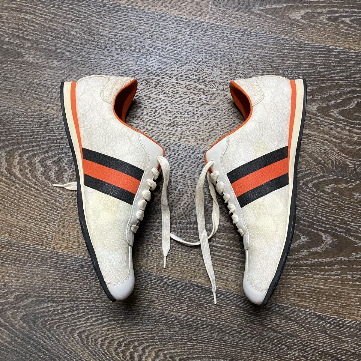 Gucci GUCCI Sneakers Leather GG Monogram Canvas Guccisima Size US 7.5 / IT 37.5 - 4 Thumbnail