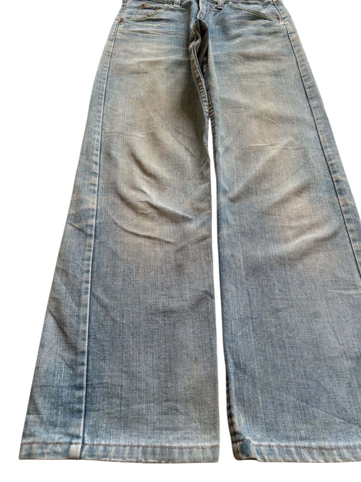 Lee Vintage Lee Talon Zipper Mud Wash Distressed Rip Loose Jean Size US 28 / EU 44 - 6 Thumbnail