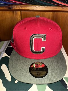 New Era x Hat Club Exclusive Cleveland Indians Jacobs Field Patch 59FIFTY Fitted Hat White/Navy