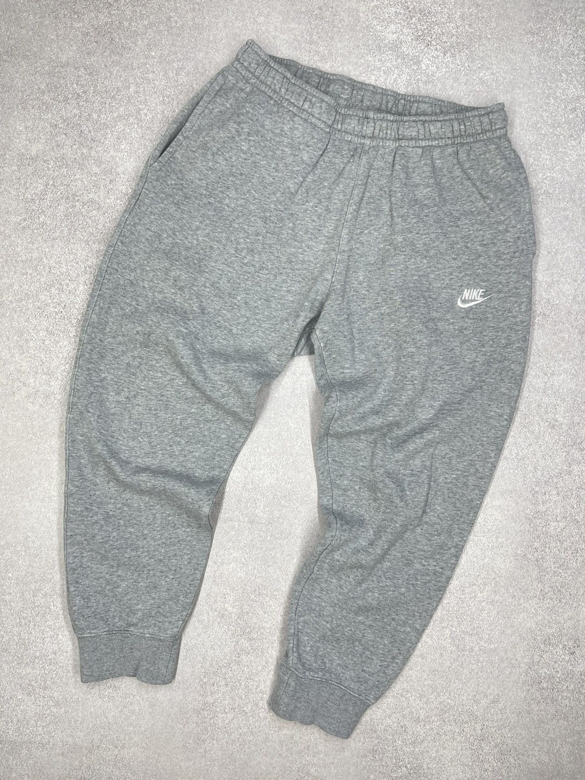 Nike Mens Nike Basic Grey Sweatpants Little Swoosh Logo White Y2K Size US 32 / EU 48 - 1 Thumbnail