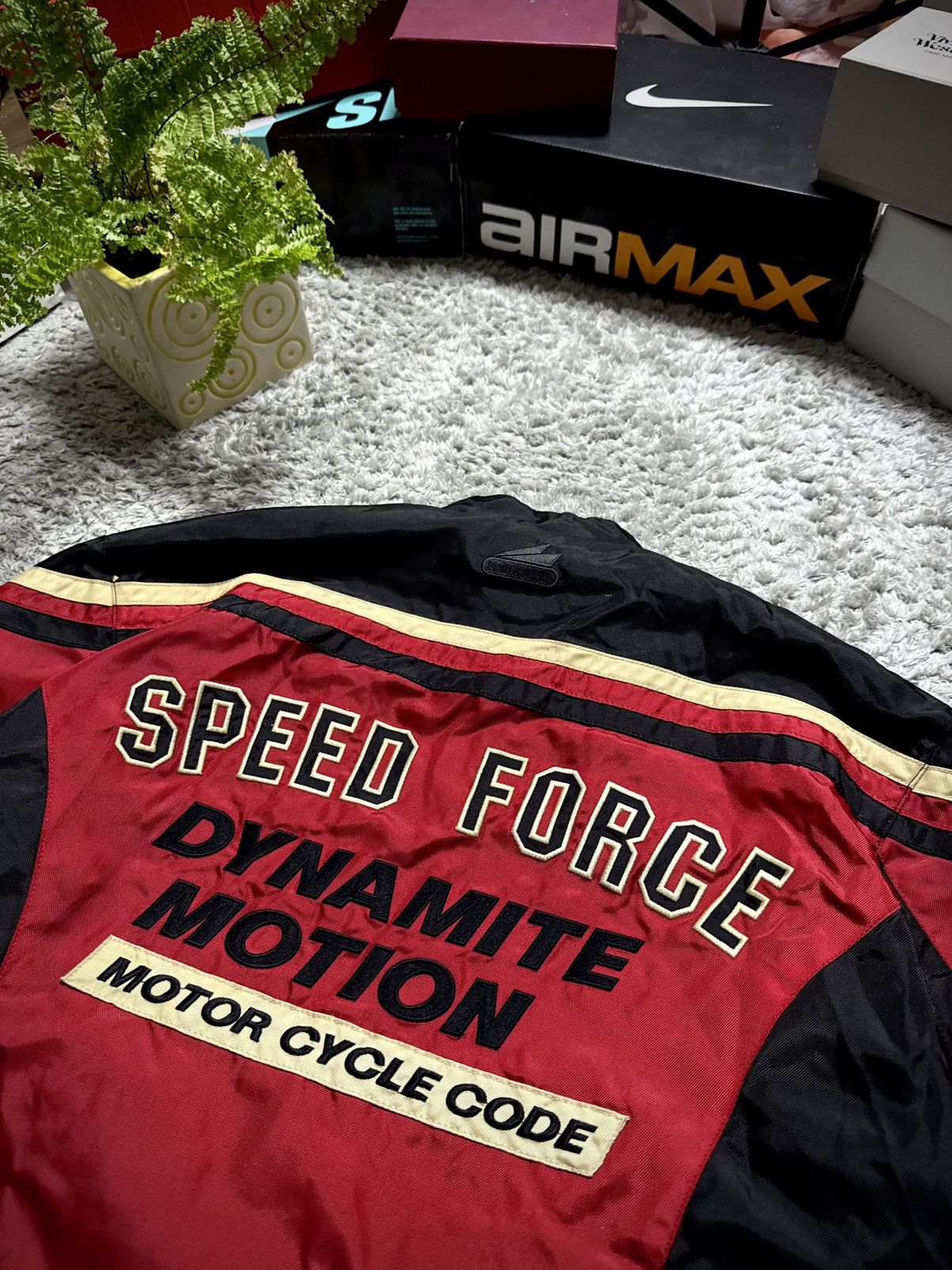 Japanese Brand 00s Moto Bike Jacket Speed Force Vintage Racing Big Logo Size US L / EU 52-54 / 3 - 7 Thumbnail