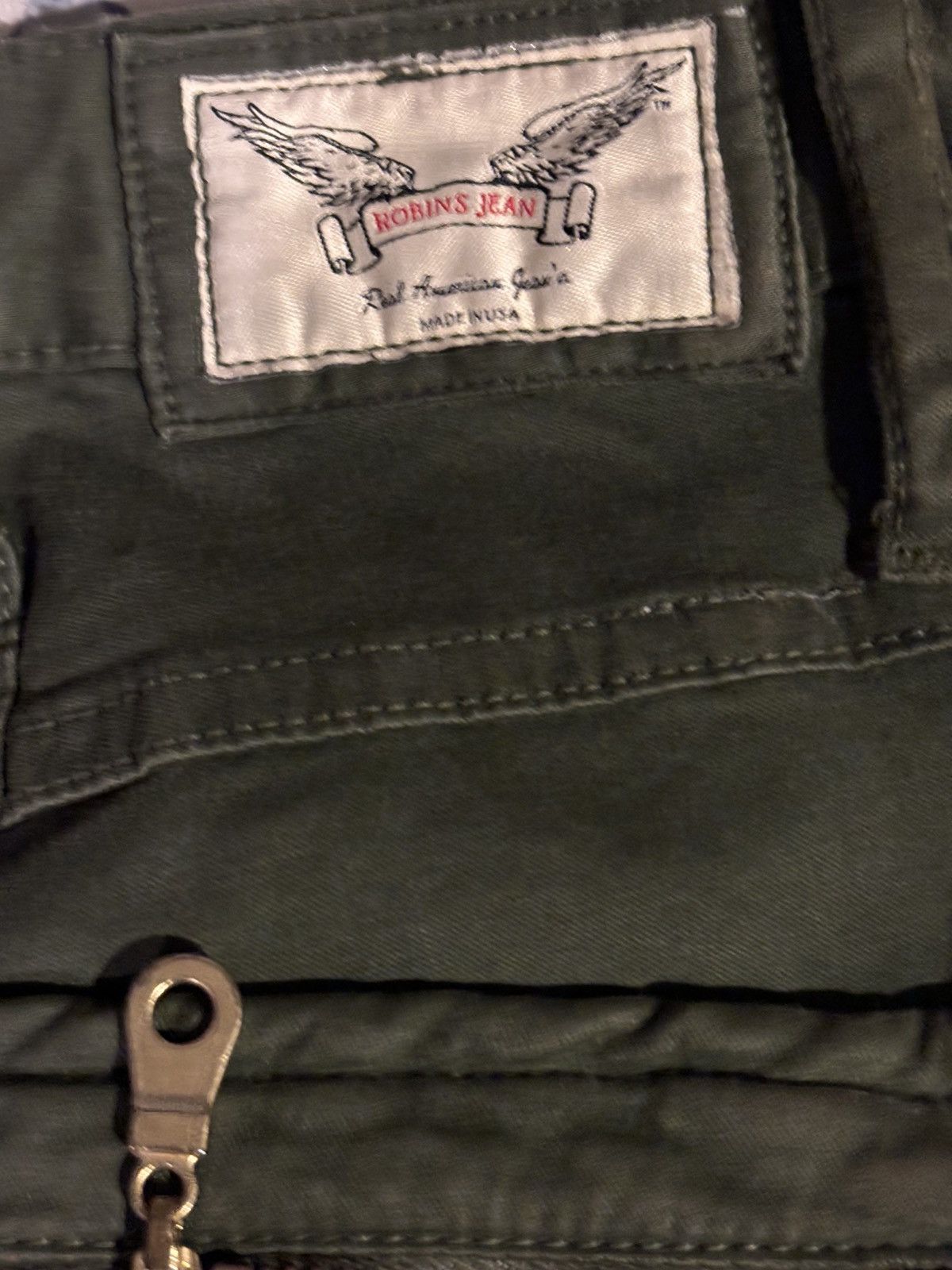 Robins Jeans Robin jeans olive biker pants with zippers 30 x 32 Size US 30 / EU 46 - 7 Thumbnail