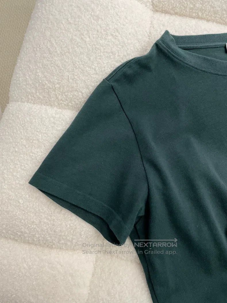Balenciaga Balenciaga Double B Green Logo Green Short Sleeve T Size US L / EU 52-54 / 3 - 8 Thumbnail
