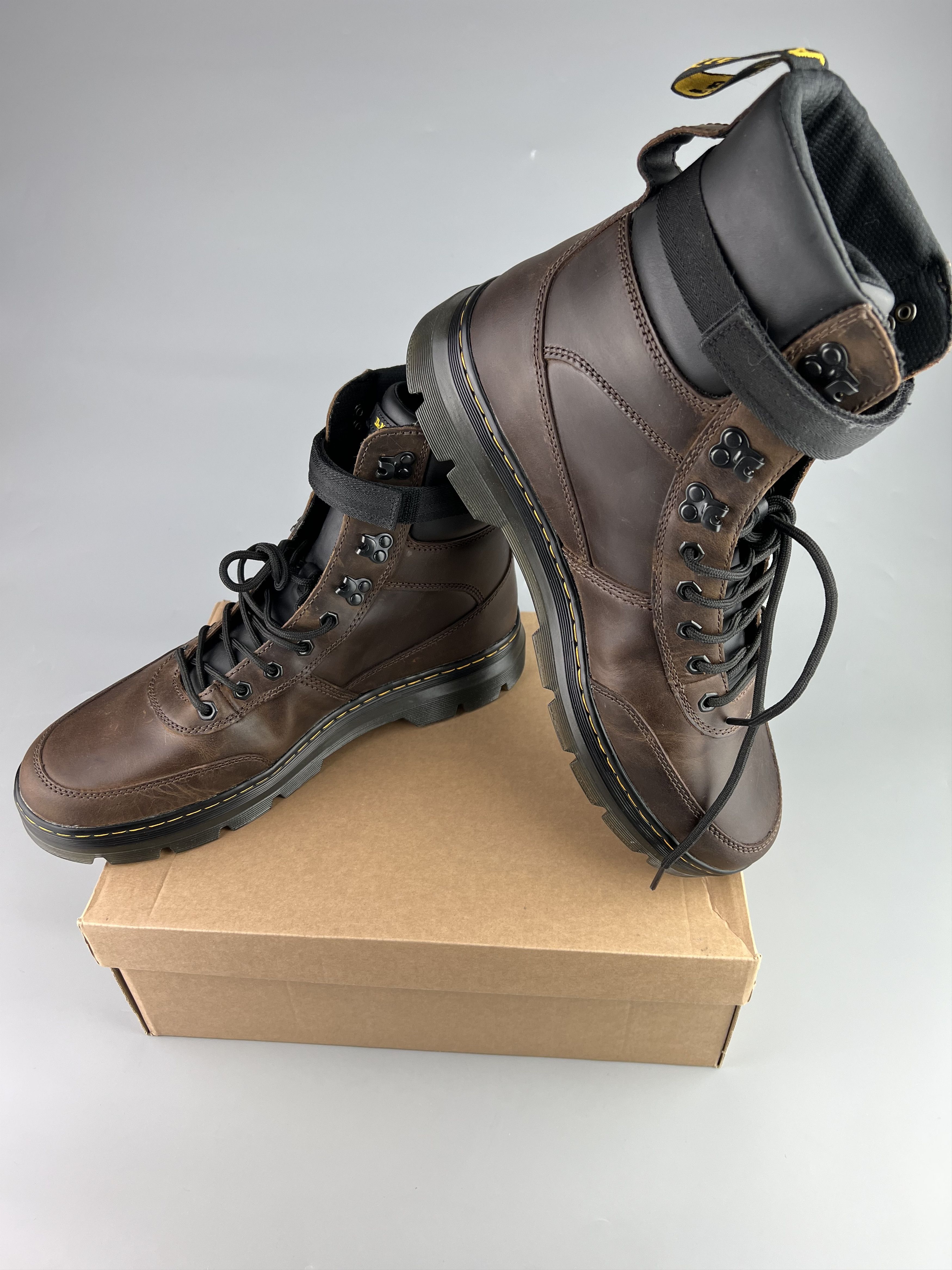 Dr. Martens US14 Dr.Martens Combs Tech Leather Boots Men's Brown Size US 14 / EU 47 - 5 Thumbnail
