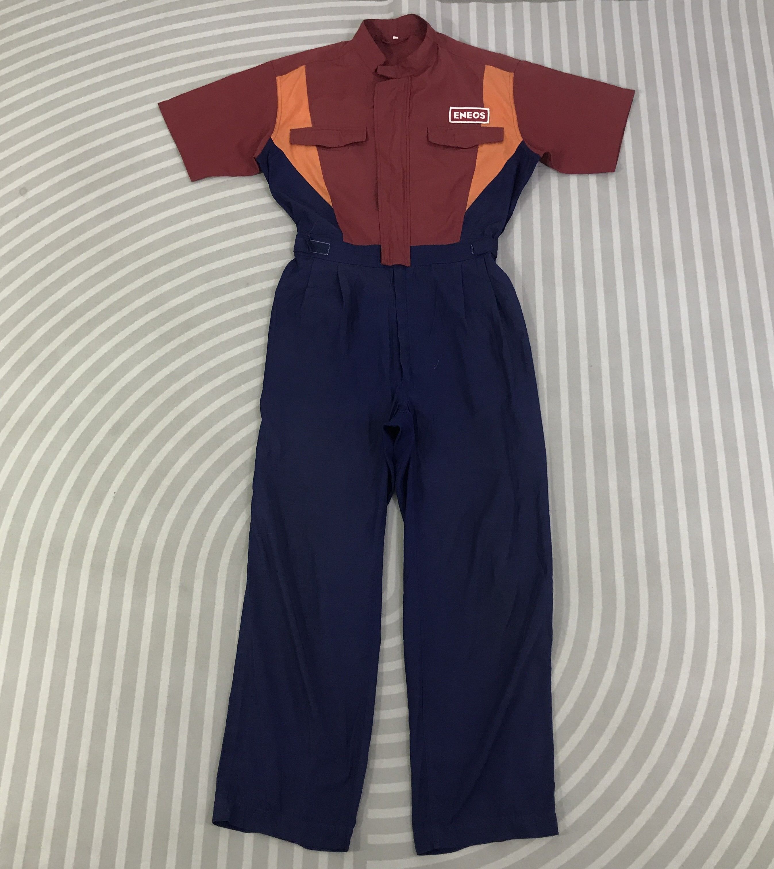 Japanese Brand Vintage Eneos oil Japan Coverall Jacket K122B1 Size US L / EU 52-54 / 3 - 4 Thumbnail