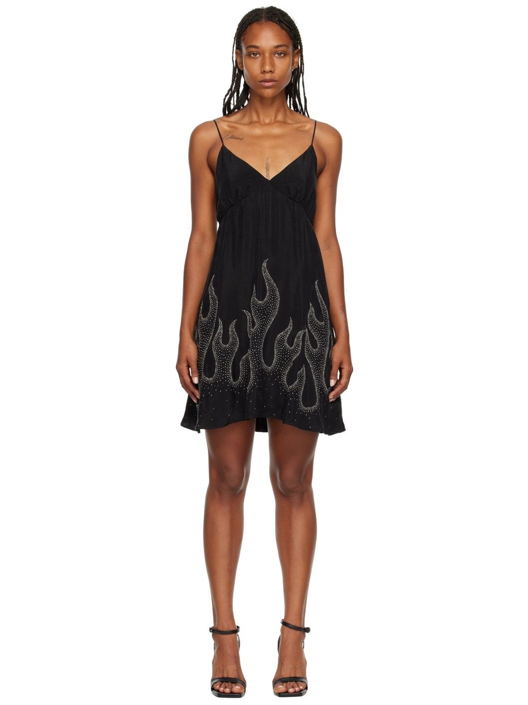 Palm Angels o1y1125 Mini Dress in Black Size M / US 6-8 / IT 42-44 - 1 Thumbnail