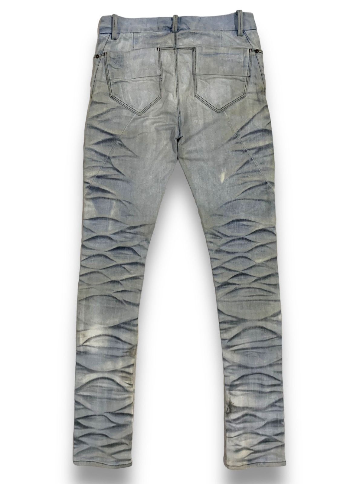 14th Addiction × Japanese Brand × Seditionaries ‼️RARE‼️Japanese Brand Johny Wolf Thrashed Mud Wash Punk Jeans Size US 31 - 2 Thumbnail