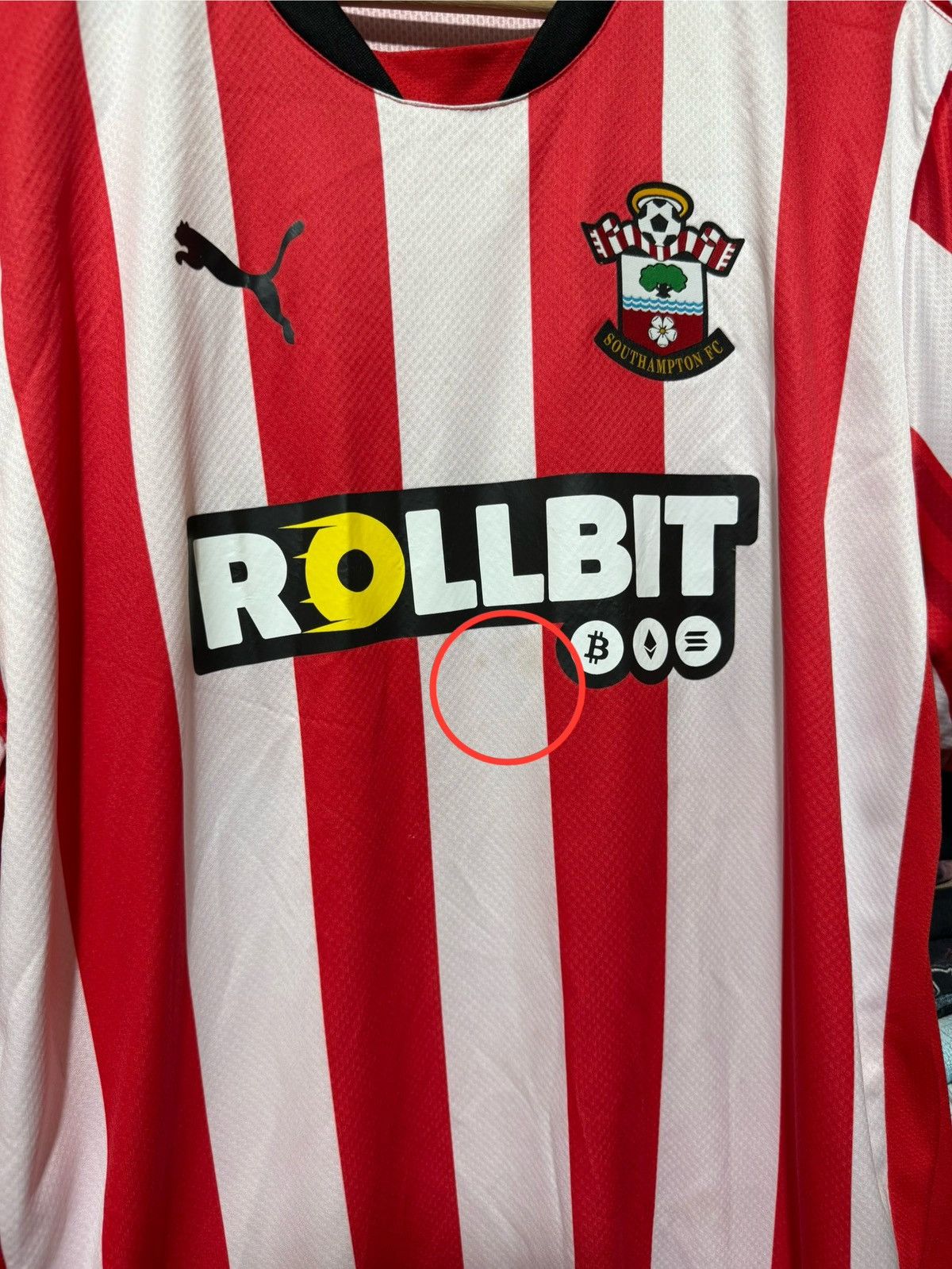 Puma × Vintage Puma SOUTHAMPTON FC 2024 2025 Home Soccer Football Jersey Size US XXL / EU 58 / 5 - 13 Thumbnail