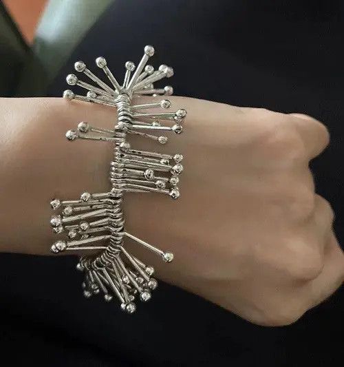 Jewelry Avant Garde Seaweed Fringe Bracelet Chain Aesthetic y2k Size ONE SIZE - 6 Thumbnail