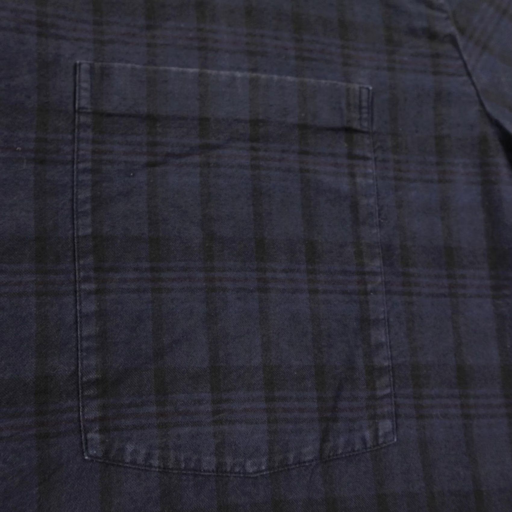 Cos COS Shirt Mens XL Dark Blue Plaid Band Collar Button-Up Collection Of Style Size US XL / EU 56 / 4 - 3 Thumbnail