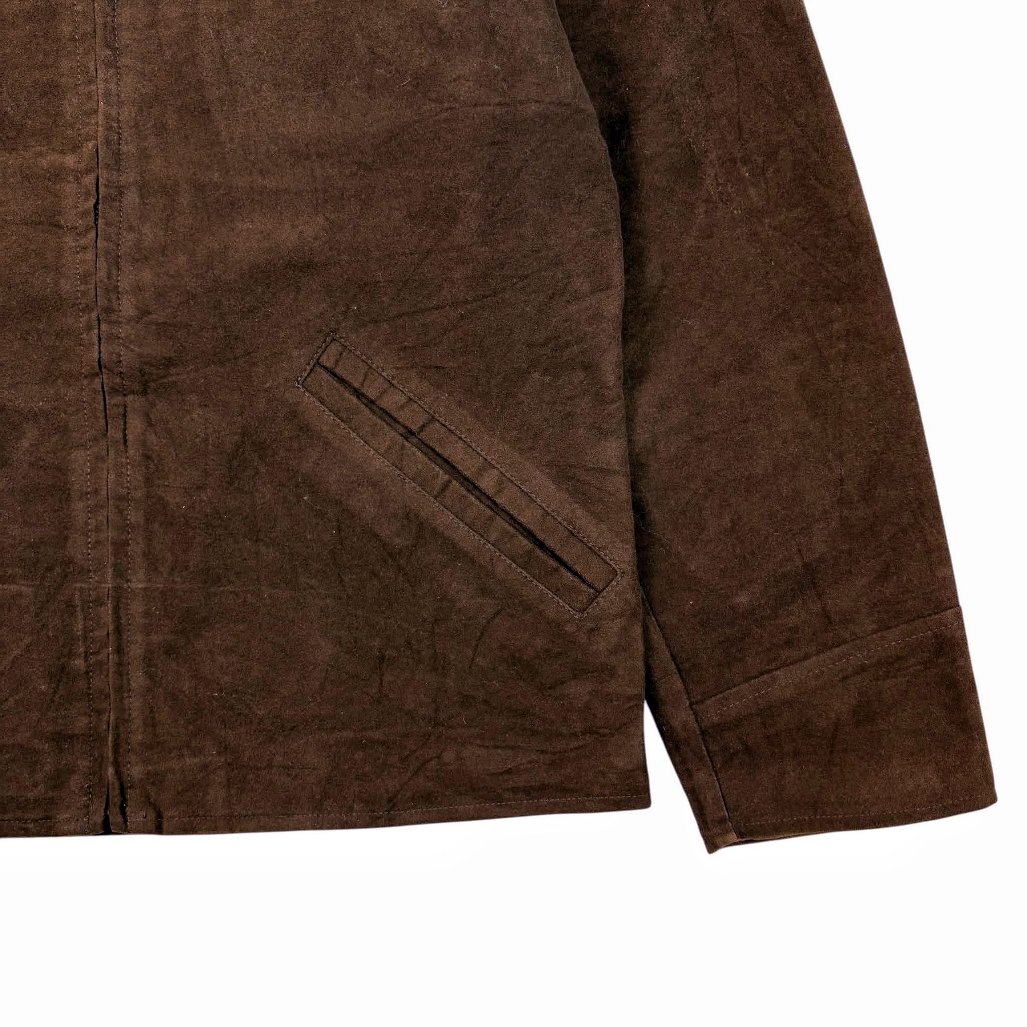 J.Crew J.CREW Men Brown Suede Zip-Up Jacket Size US S / EU 44-46 / 1 - 3 Thumbnail
