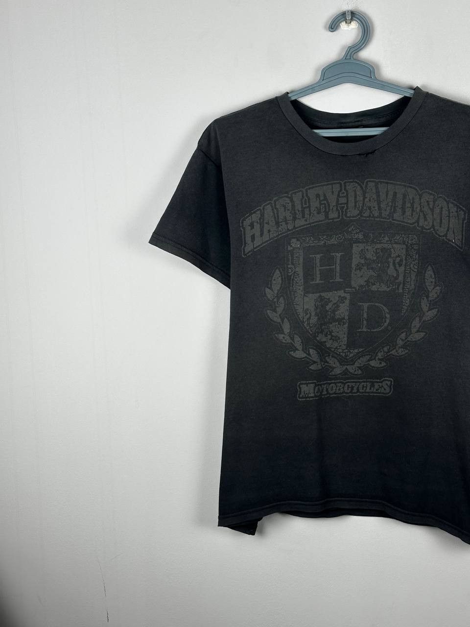Harley Davidson Vintage Harley Davidson T Shirt Faded Black Biker USA Size US L / EU 52-54 / 3 - 3 Thumbnail