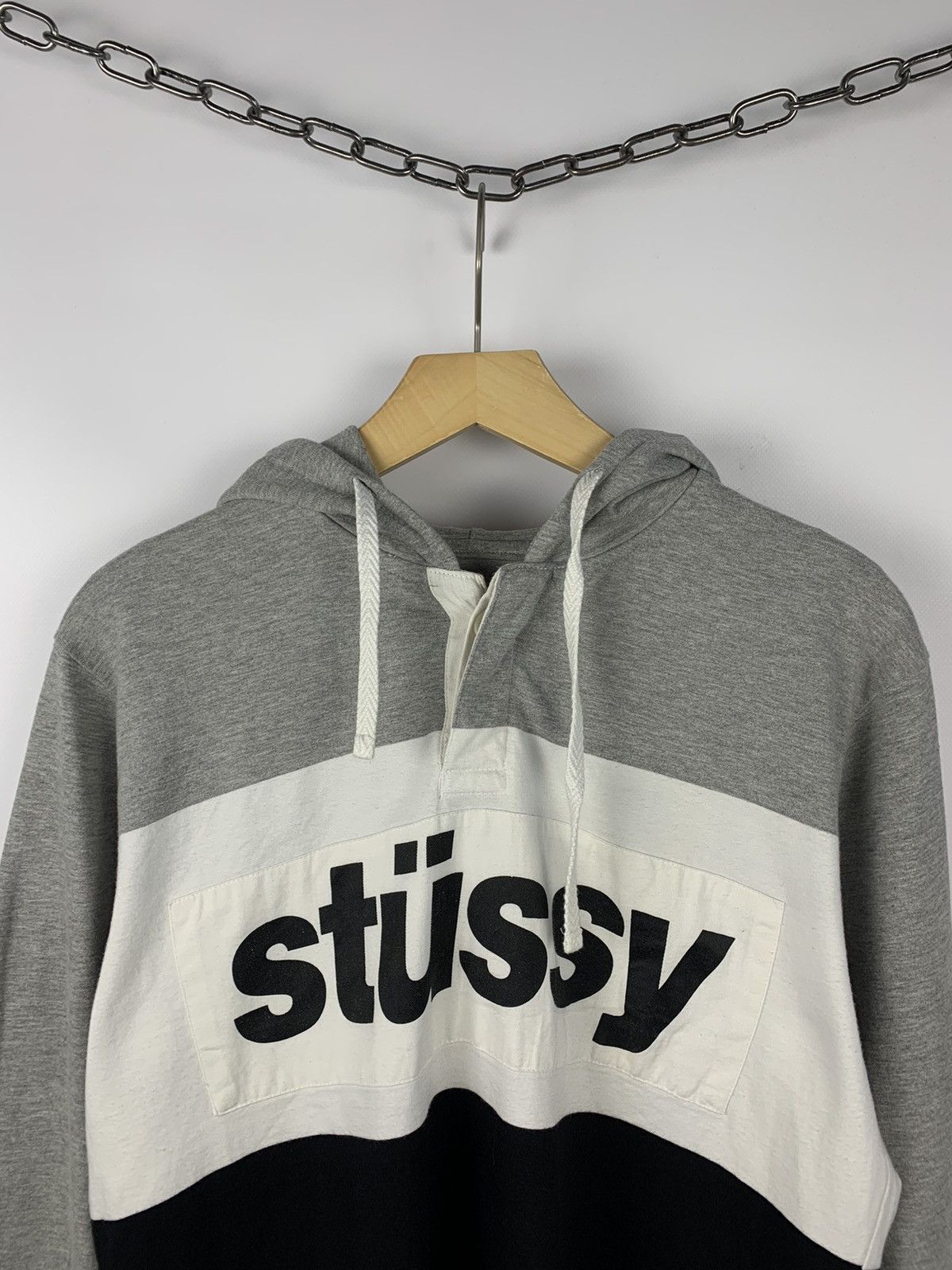 Stussy Designer Stussy Big Logo Hoodie Y2K Streetwear Hype Size M Size US M / EU 48-50 / 2 - 2 Thumbnail