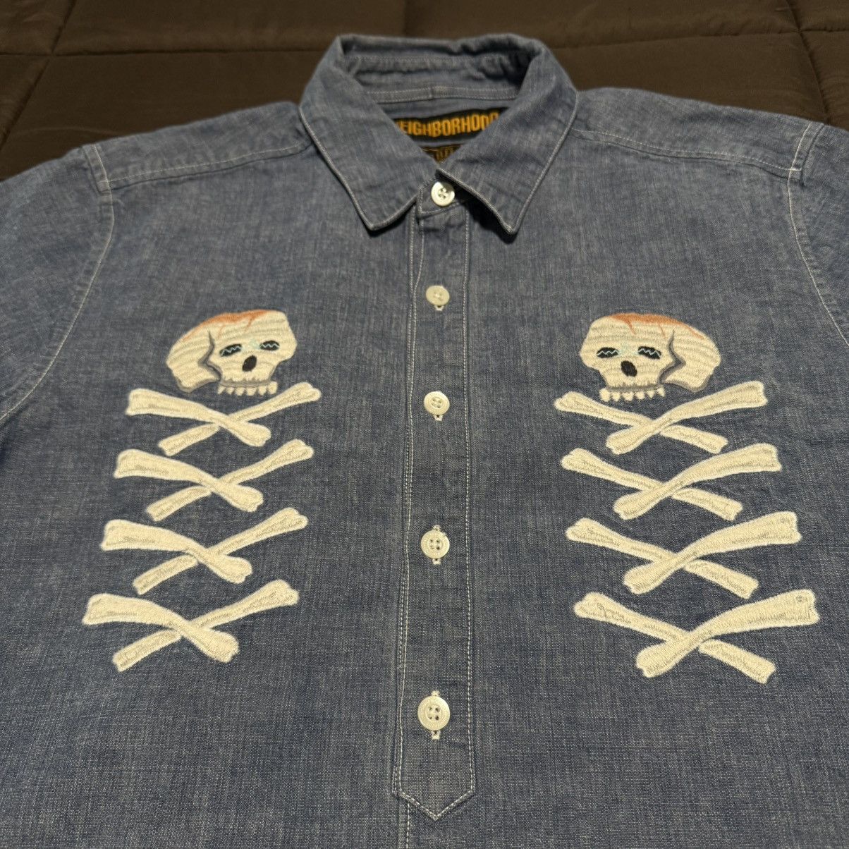 Neighborhood Neighborhood Harajuku Skeleton Button Up Size US M / EU 48-50 / 2 - 3 Thumbnail