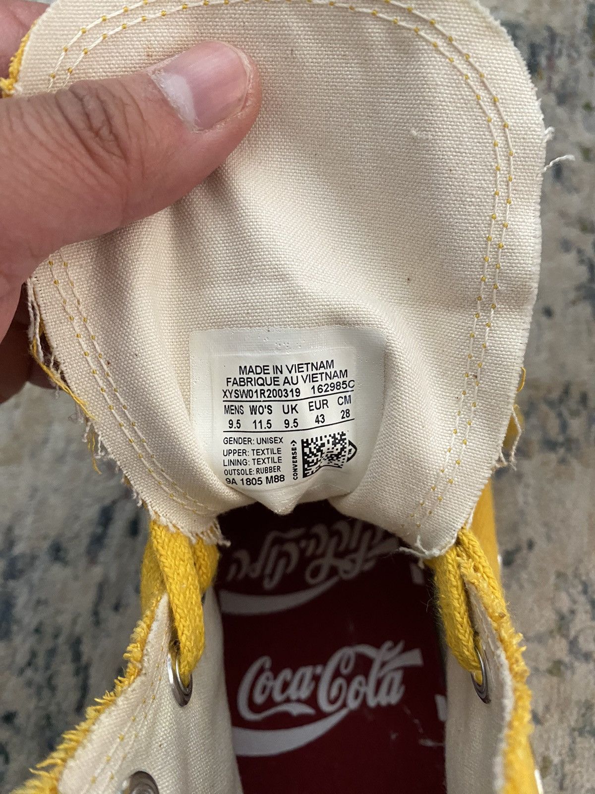 Coca Cola × Converse × Kith Kith Converse Coca-Cola Chuck Taylor All-Star Hi 19’ Sz 9.5 Size US 9.5 / EU 42-43 - 5 Thumbnail
