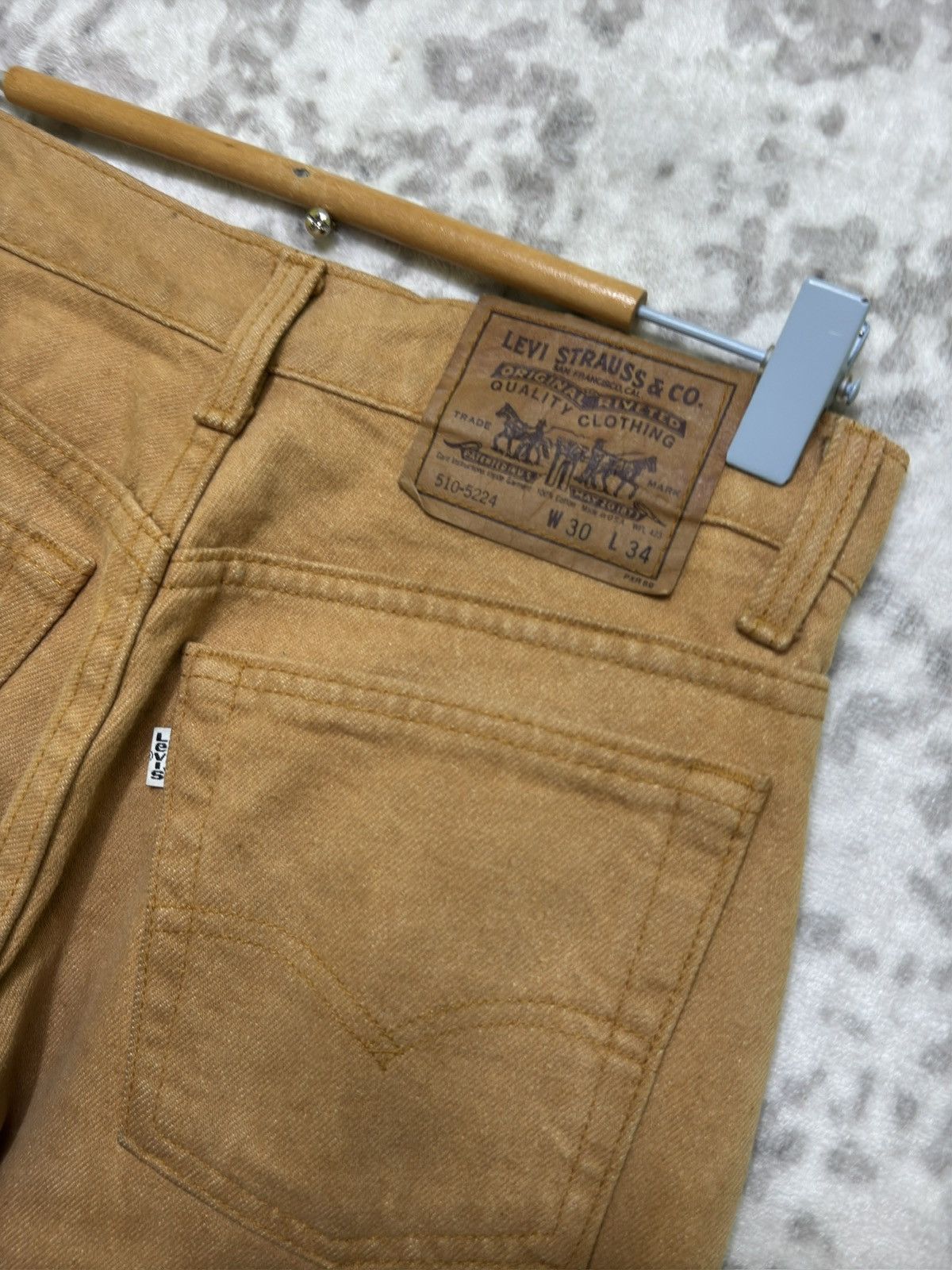 Levi's Levi’s 510 Khaki Jeans White Tag Slim Tapered Denim Size US 28 / EU 44 - 12 Thumbnail