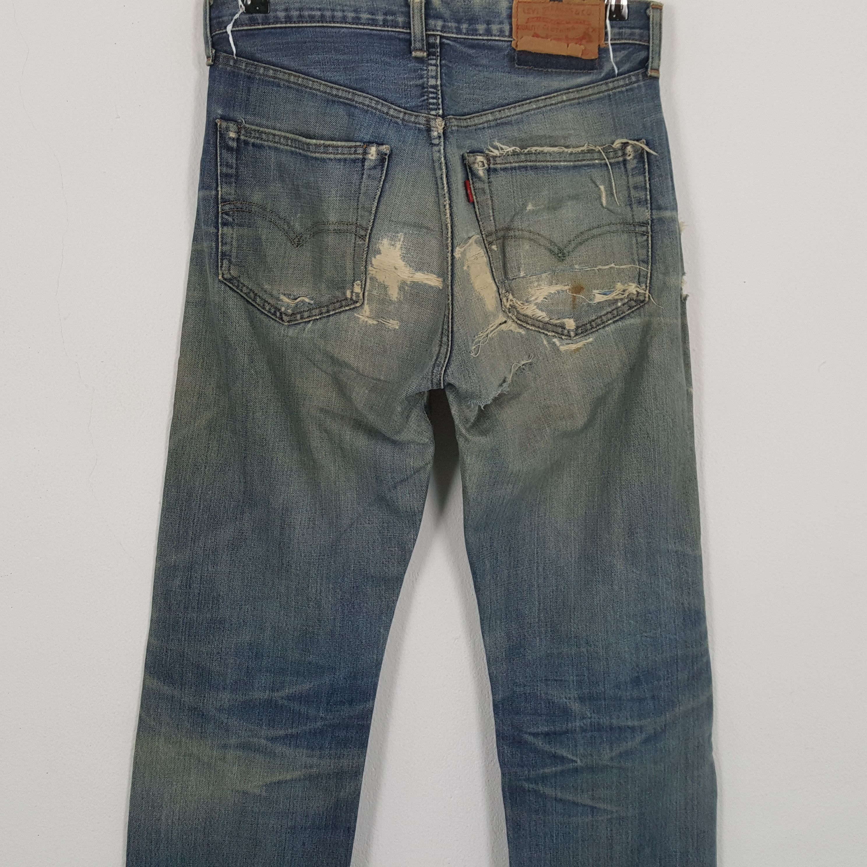Levi's × Vintage LEVI'S Distressed Jeans Daily Streetwear Style Size US 29 - 5 Thumbnail