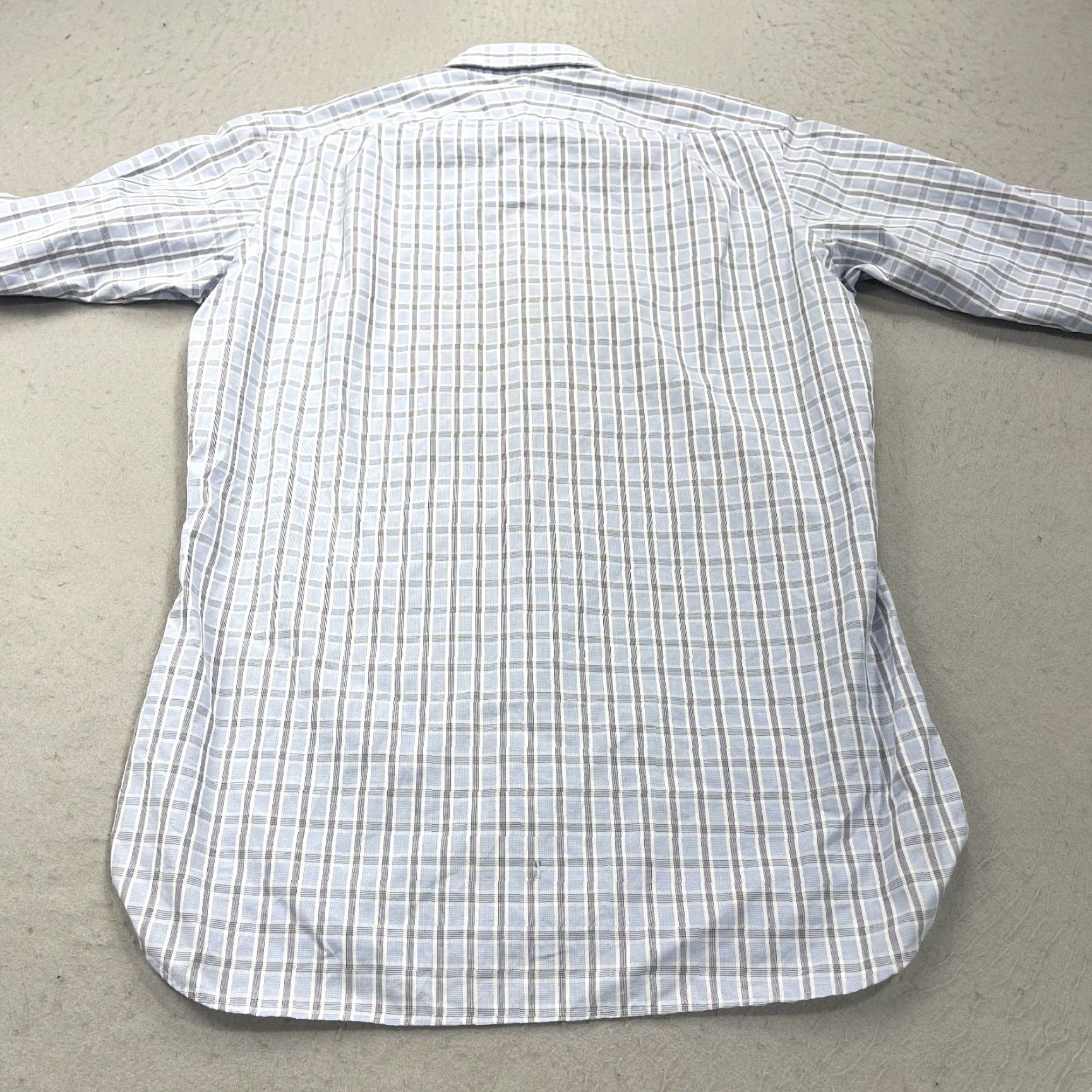 Turnbull & Asser Turnbull & Asser Shirt Mens 16 41 Blue Plaid 100% Cotton Barrel Prep Dress Shirt Mens Size US L / EU 52-54 / 3 - 6 Thumbnail
