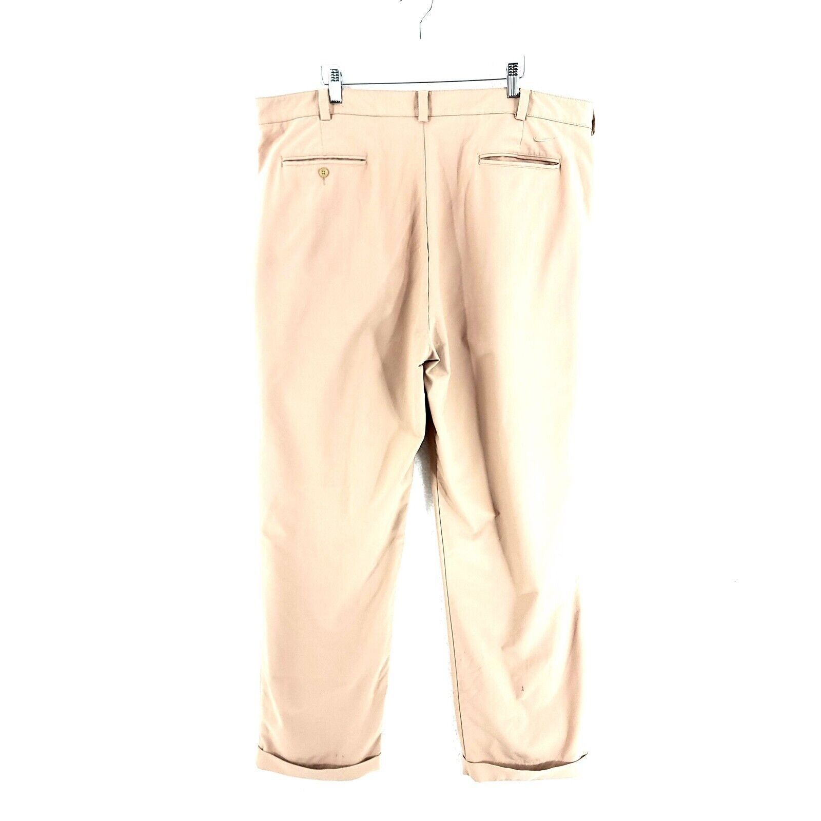 Nike DAMAGED Nike Golf Tan Pleated Cuffed High Rise Polyester Chi Size US 40 / EU 56 - 4 Thumbnail