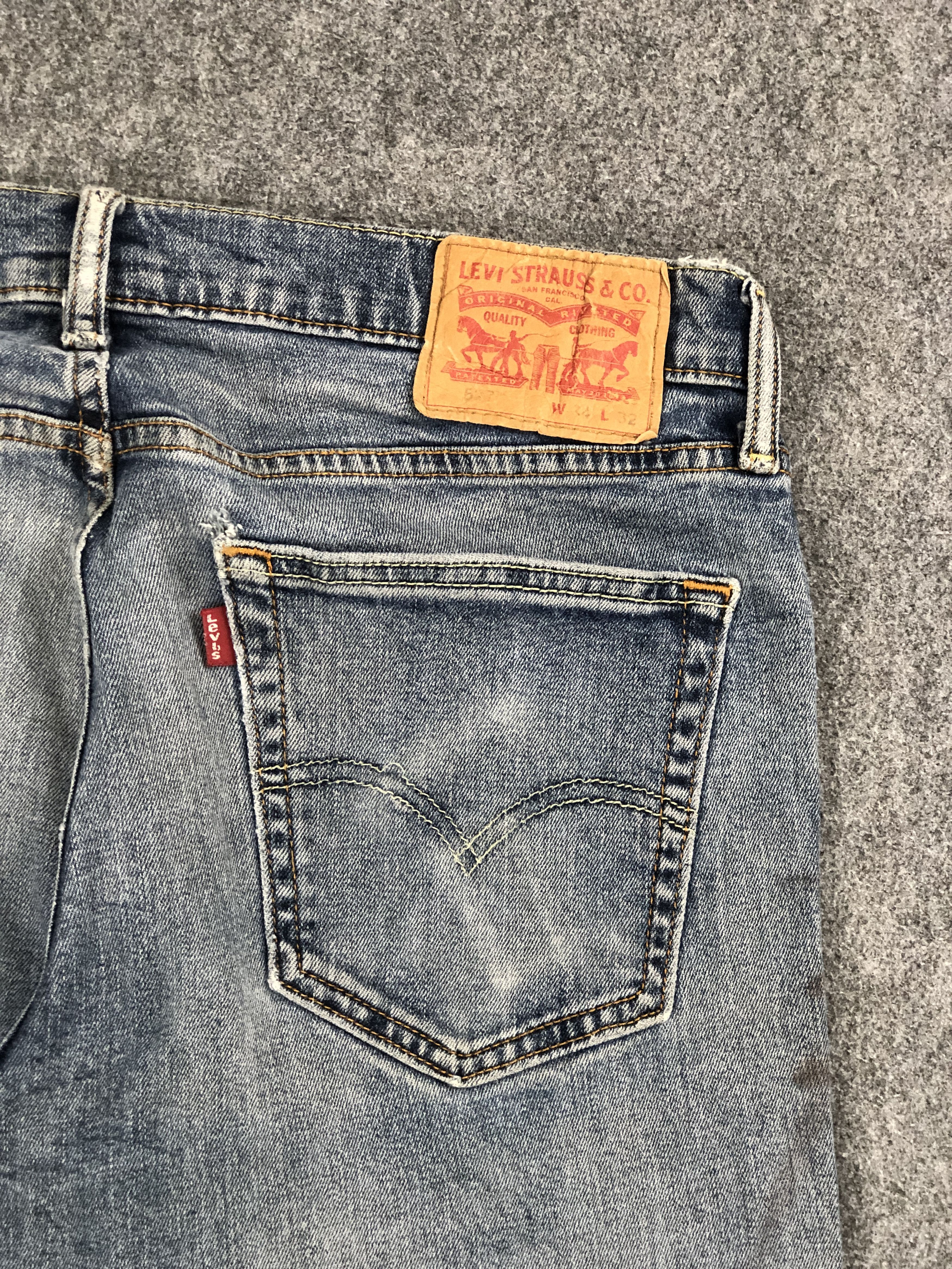 Levi's Vintage Levi's 527 Dirty Distressed Flare Jeans DP2253 Size US 33 - 18 Thumbnail