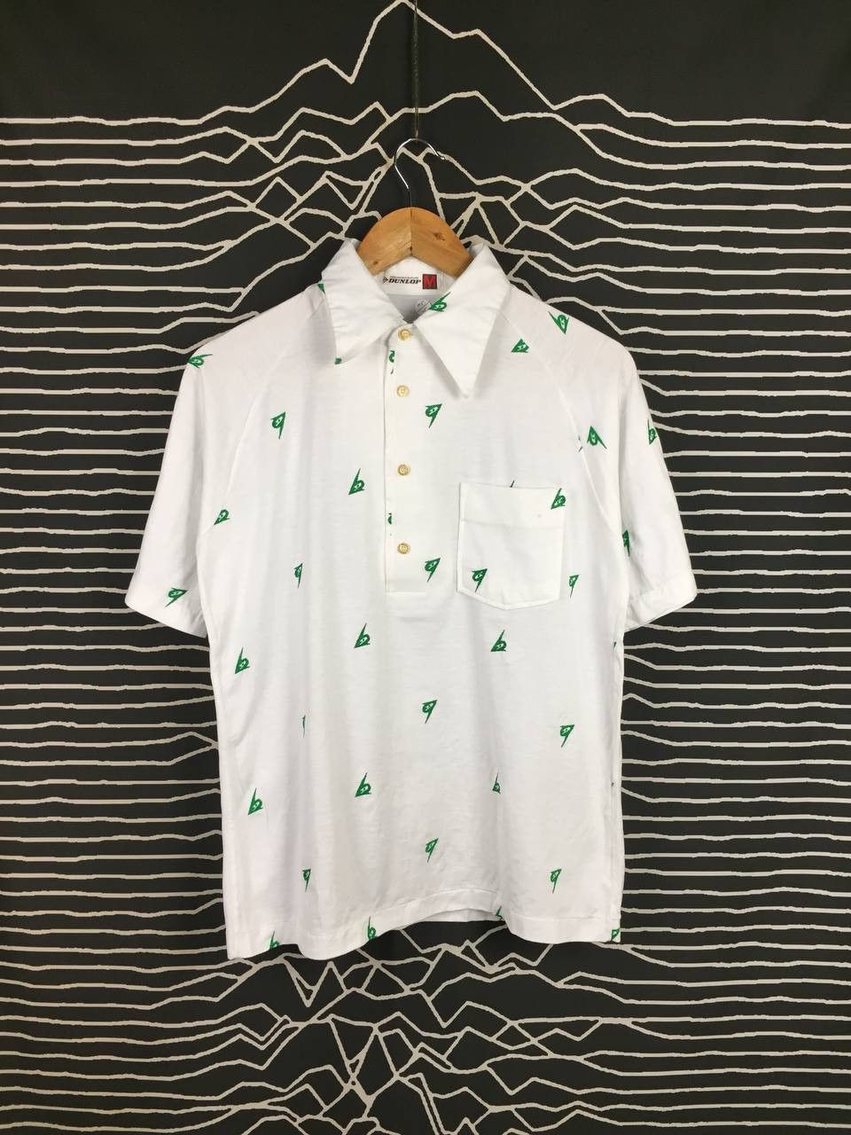 Dunlop Vtg 70s 80s Dunlop Golf All Over Pattern Retro Polo Shirt Size US M / EU 48-50 / 2 - 2 Thumbnail