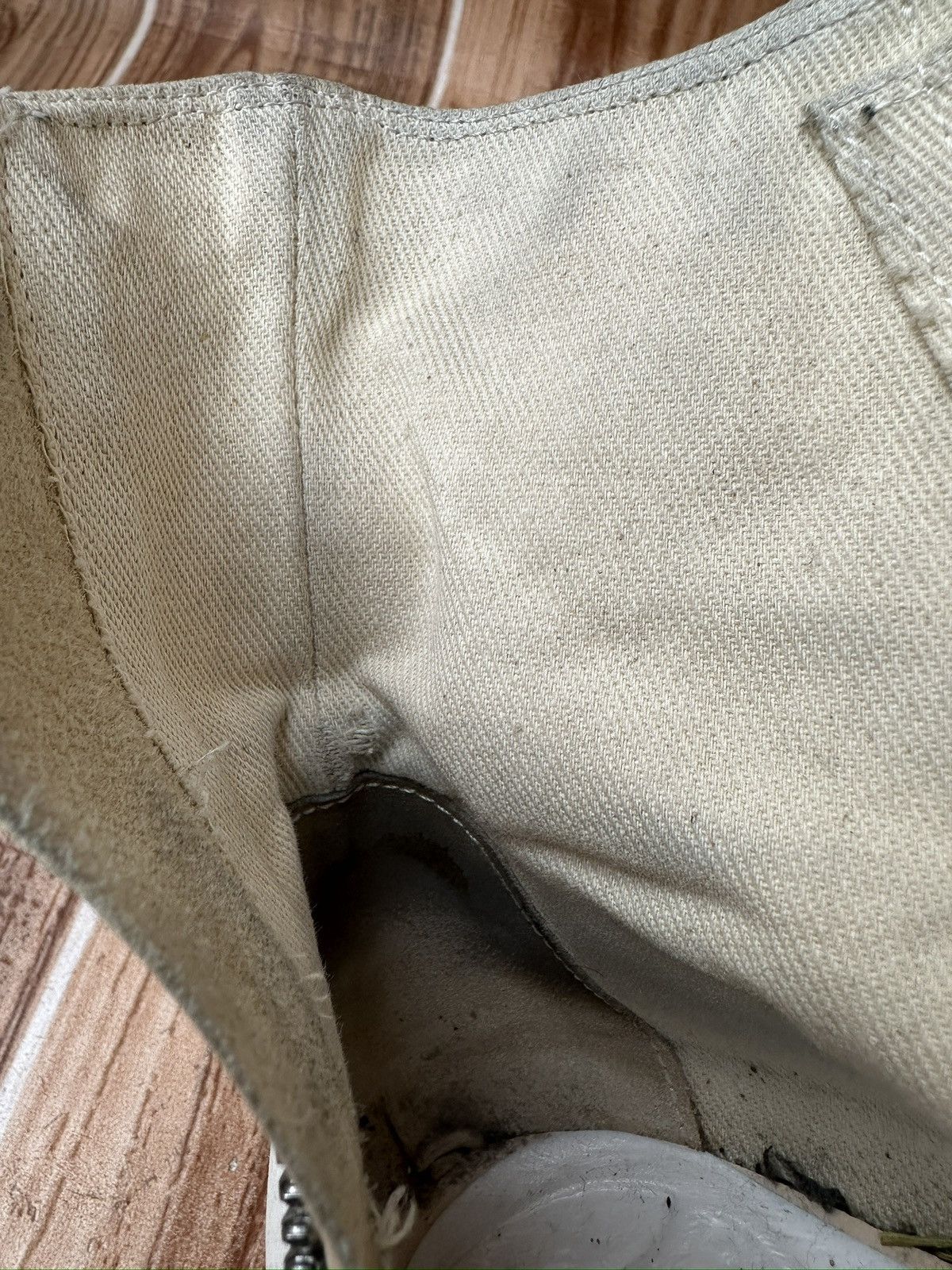Rick Owens RARE* Rick Owens DRKSHDW Sneaks CHALK WHITE Hightop Sneaks Size US 8.5 / EU 41-42 - 21 Thumbnail