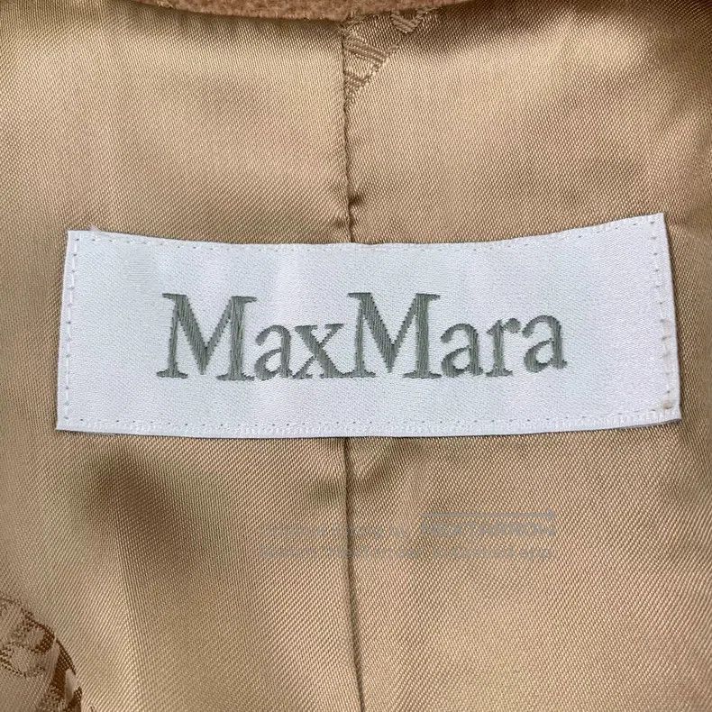 Max Mara Max Mara Brown Camel Hair Reversible Double-Breasted Belte Size XS / US 0-2 / IT 36-38 - 6 Thumbnail