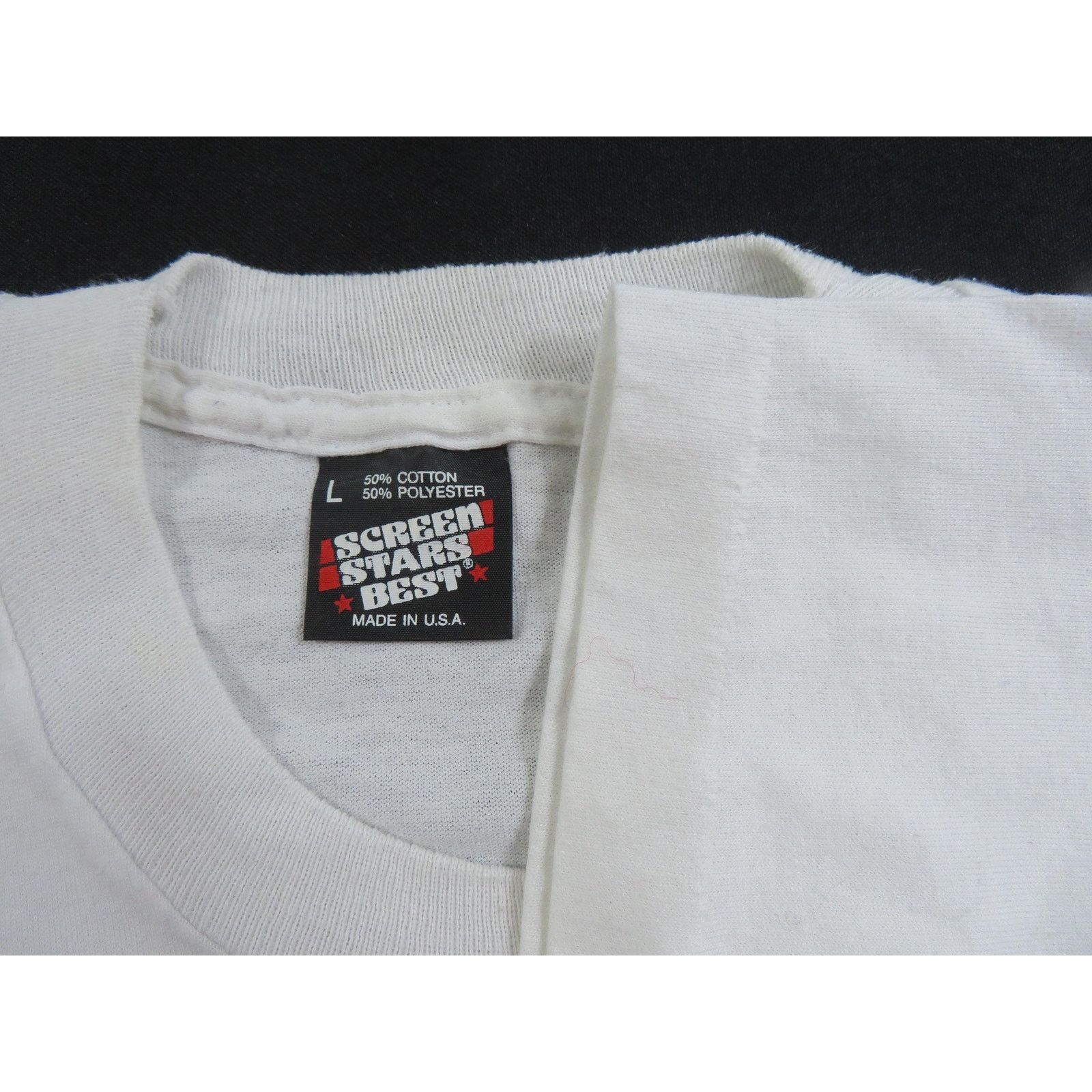 Other Grease Movie Play 50/50 White T-Shirt Sz L 1990s Size US L / EU 52-54 / 3 - 5 Thumbnail