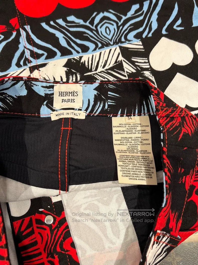Hermes Hermes Spring/Summer love heart half-skirt Size 42" / US 20 - 3 Thumbnail