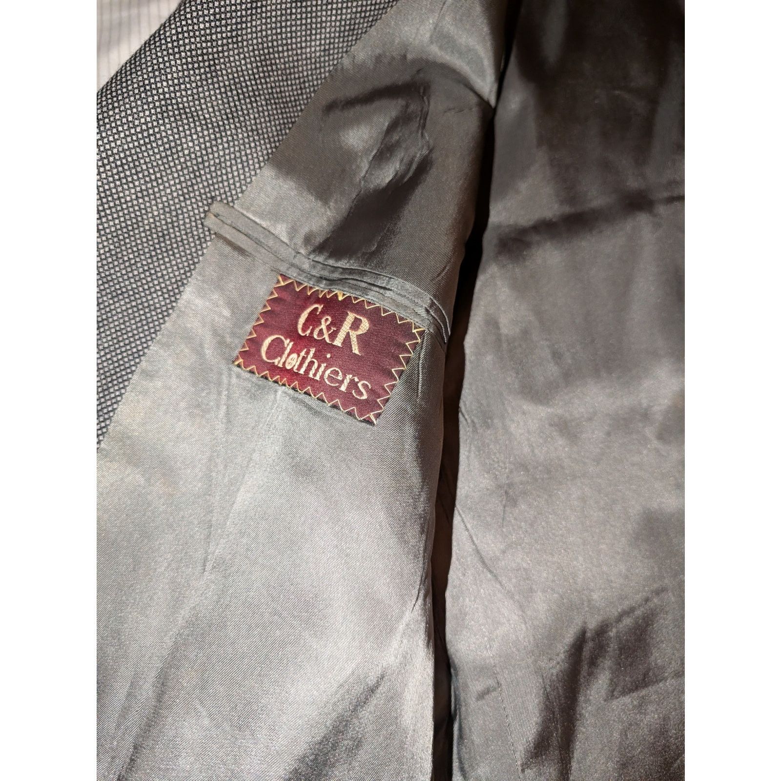 Other Vintage C&R Clothiers Bespoke Suit Wool USA 44R 39-28 pants Size 48R - 9 Thumbnail