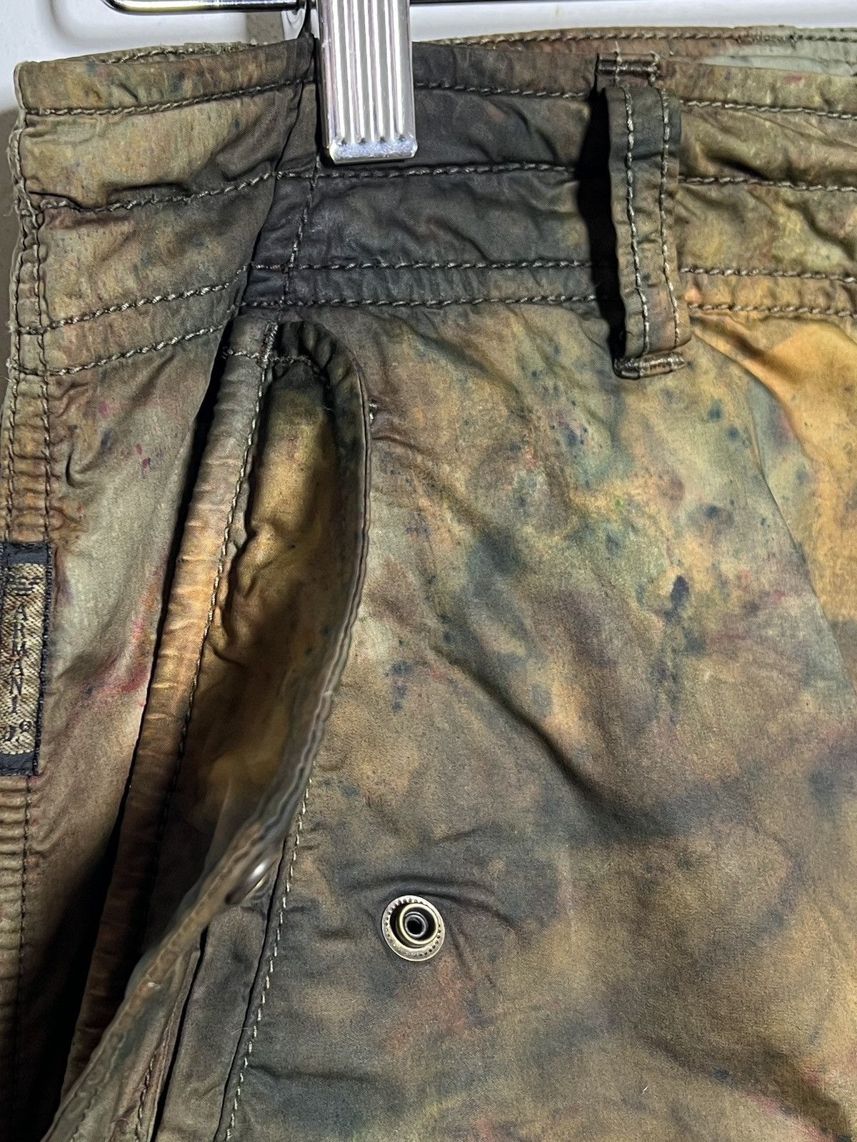 Giorgio Armani giorgio armani tie dye cargo camo multipocket army pants Size US 31 - 9 Thumbnail