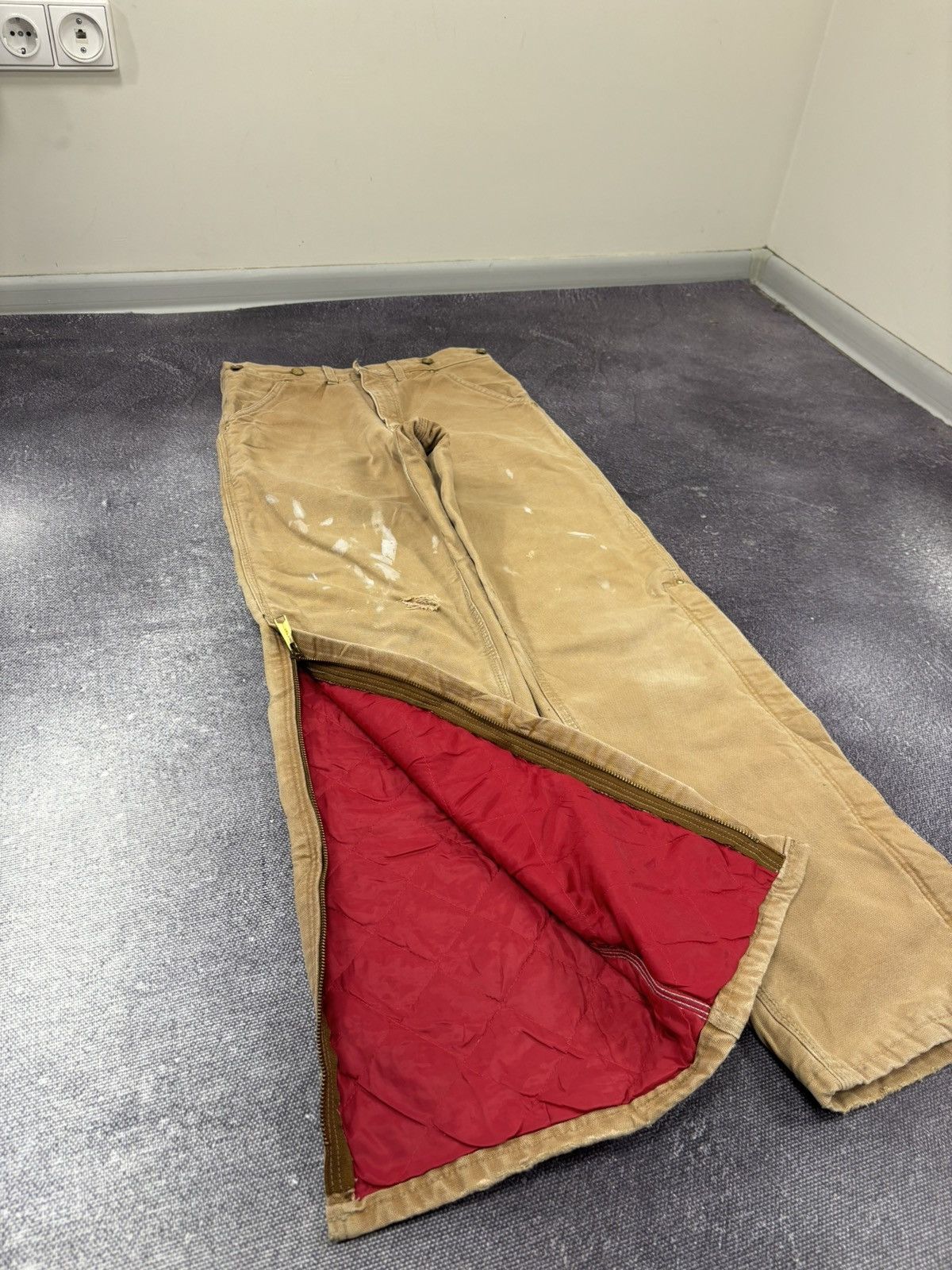 Carhartt Vintage 90s Carhartt USA Side Zip Rare Work Hype Baggy Pants Size US 30 / EU 46 - 11 Thumbnail