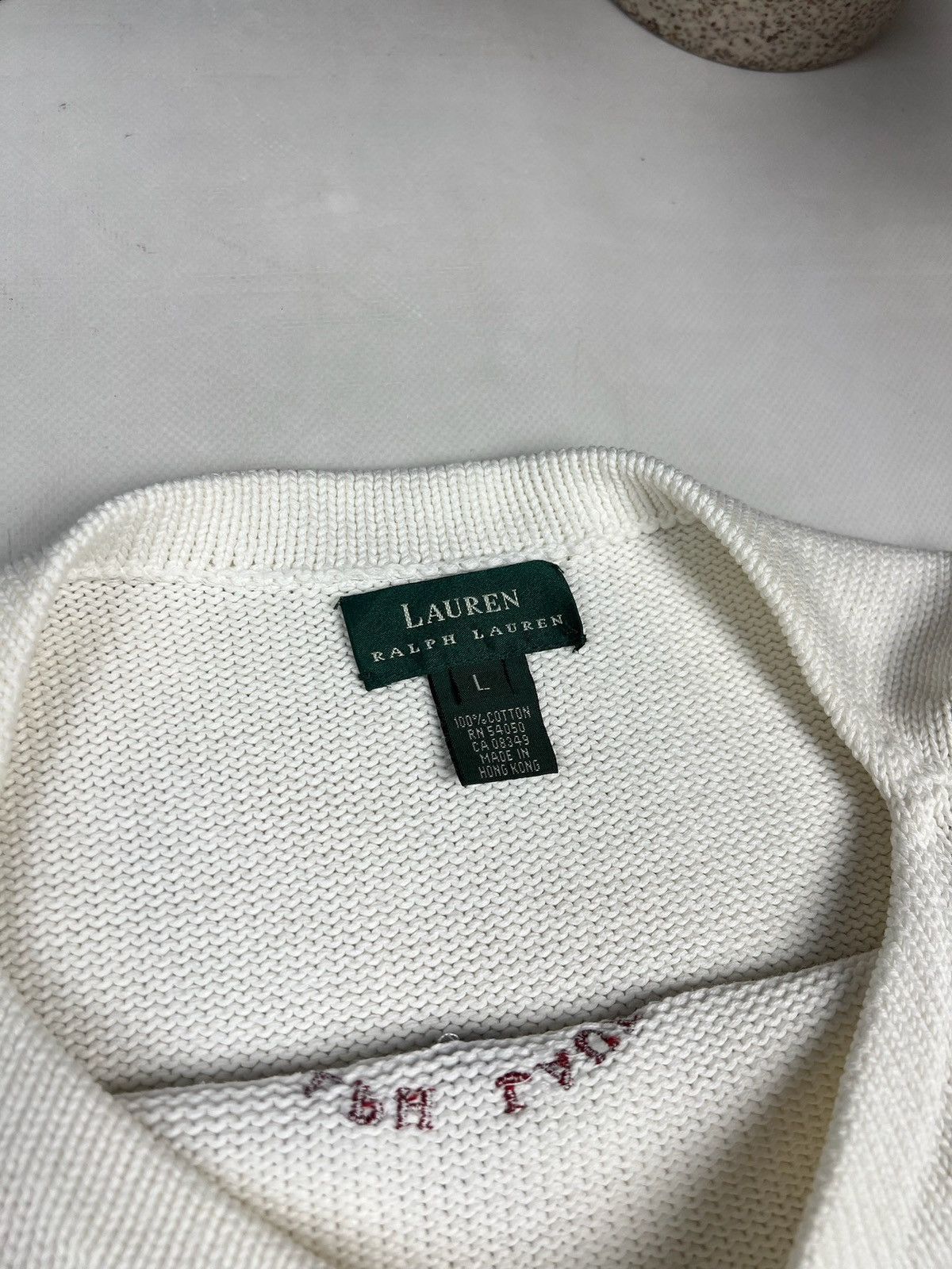 Lauren Ralph Lauren × Ralph Lauren × Vintage Vintage Y2K Lauren By RL Button Shoulder Mock Turtleneck L Size L / US 10 / IT 46 - 5 Thumbnail