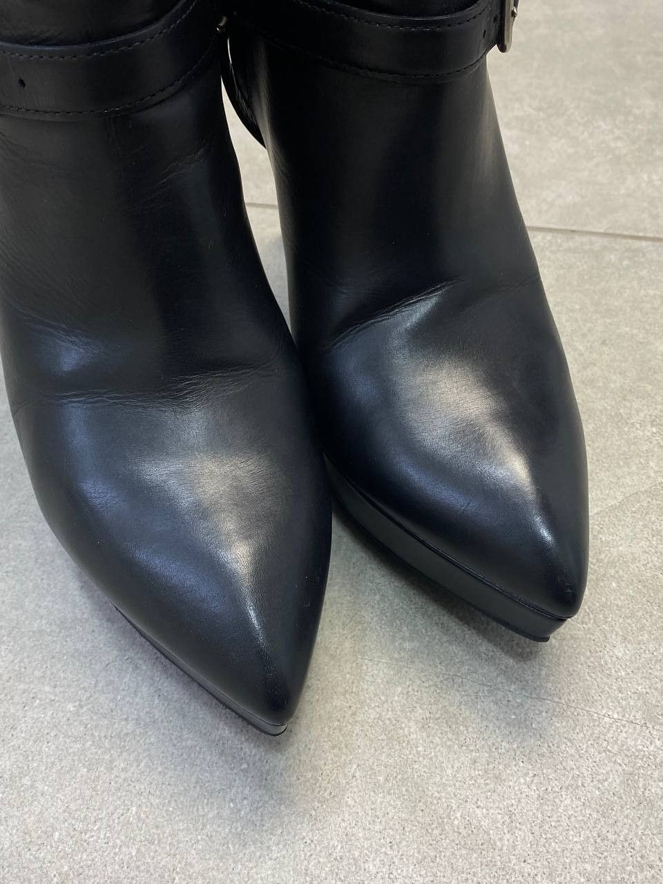 Saint Laurent Paris Saint Laurent By Hedi Slimane Janis Harness Heel Biker Boots Size US 10 / IT 40 - 6 Thumbnail