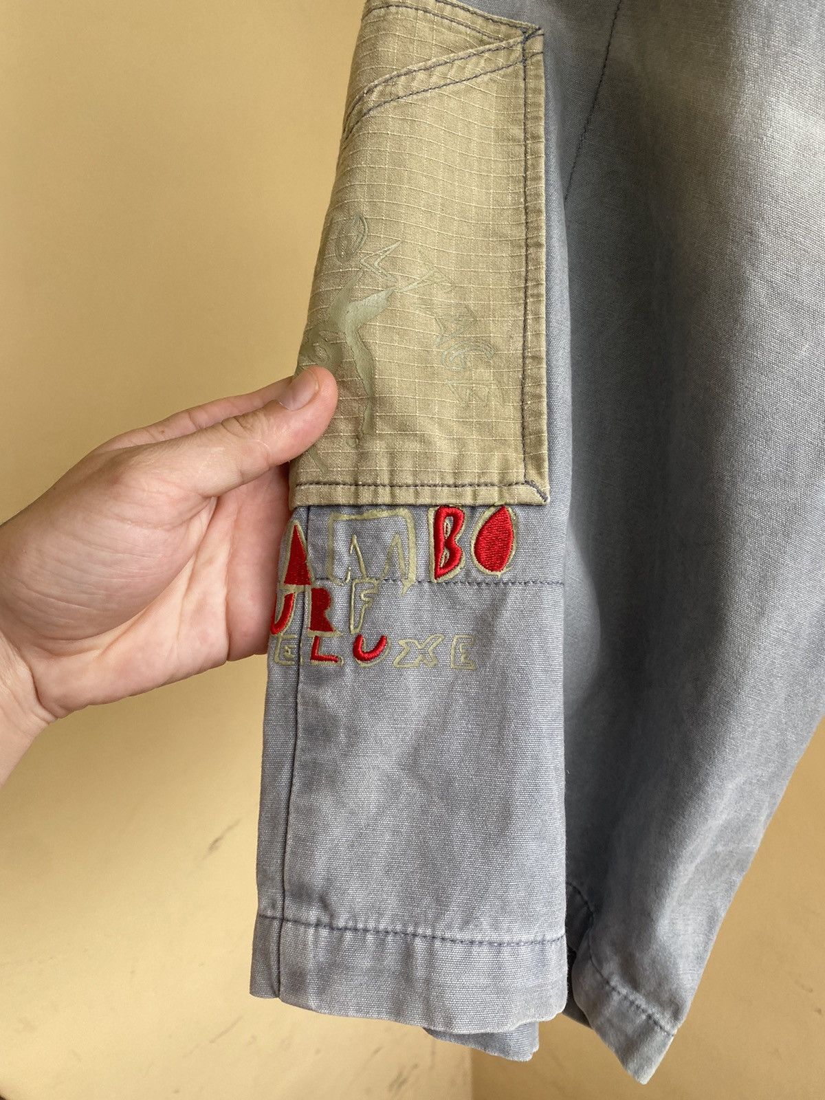 Mambo × Vintage Rare! Vintage 1990’s Mambo Night Voltage Cargo Shorts Size US 32 / EU 48 - 7 Thumbnail