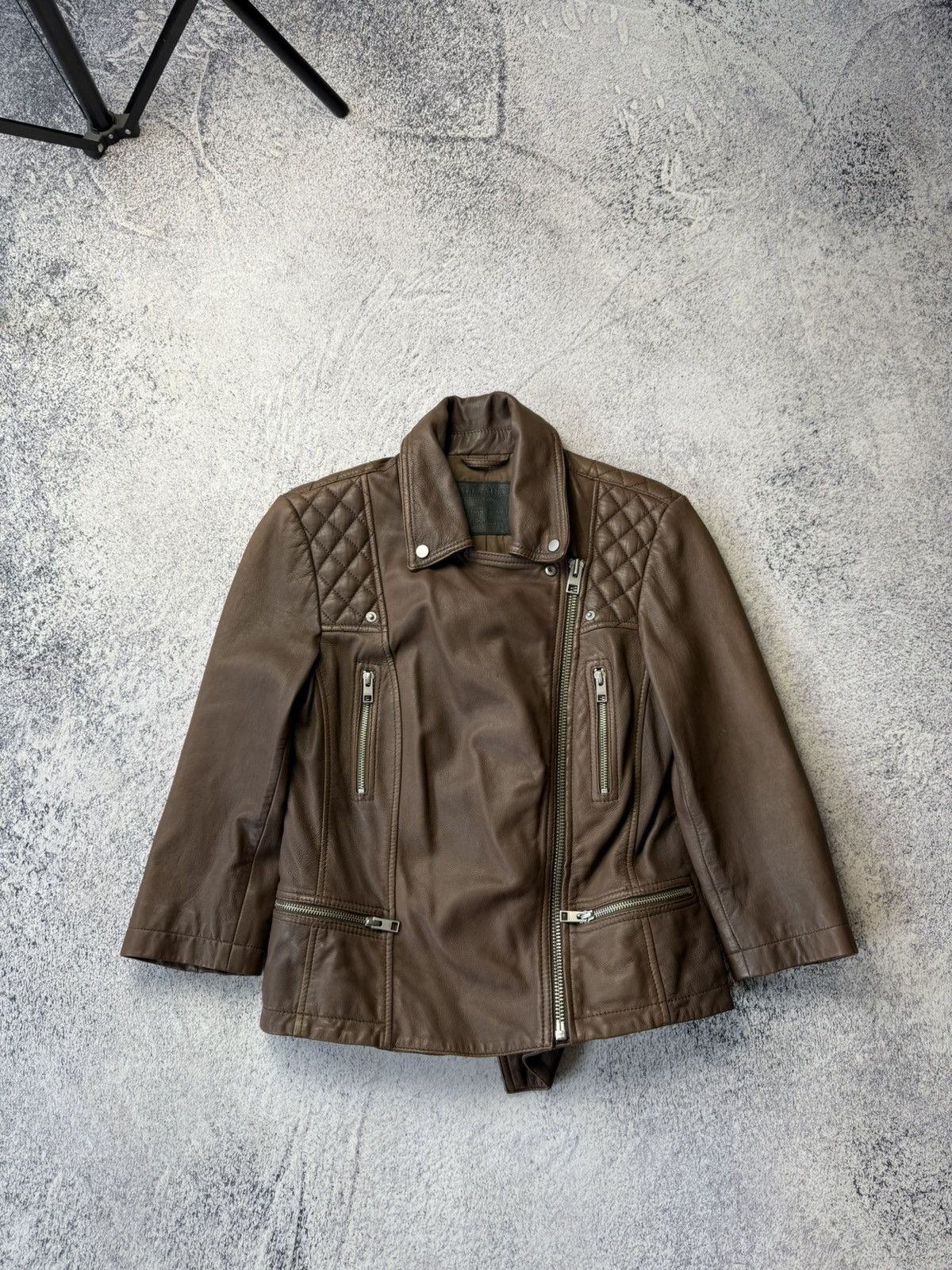 Allsaints Vintage Allsaints Limited Edition Leather Biker Jacket Japan Size M / US 6-8 / IT 42-44 - 1 Thumbnail