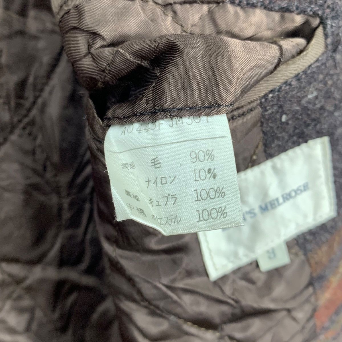 Japanese Brand × Melrose × Vintage Vintage MEN’S MELROSE Japanese Brand Wool Overcoat Jacket Size US L / EU 52-54 / 3 - 8 Thumbnail